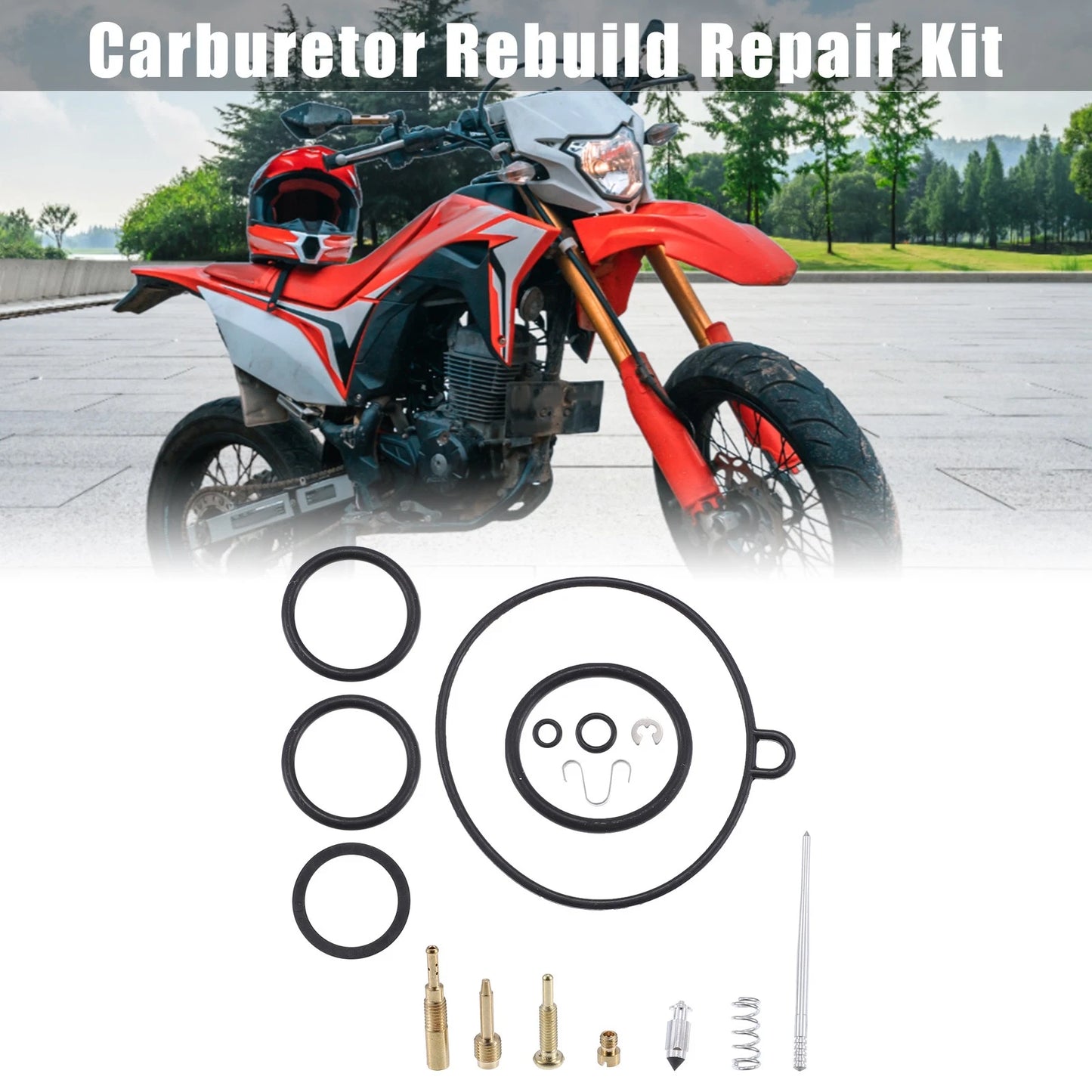 Set of Carburetor Repair Parts for Honda CRF70 CRF70F (2004–2009)