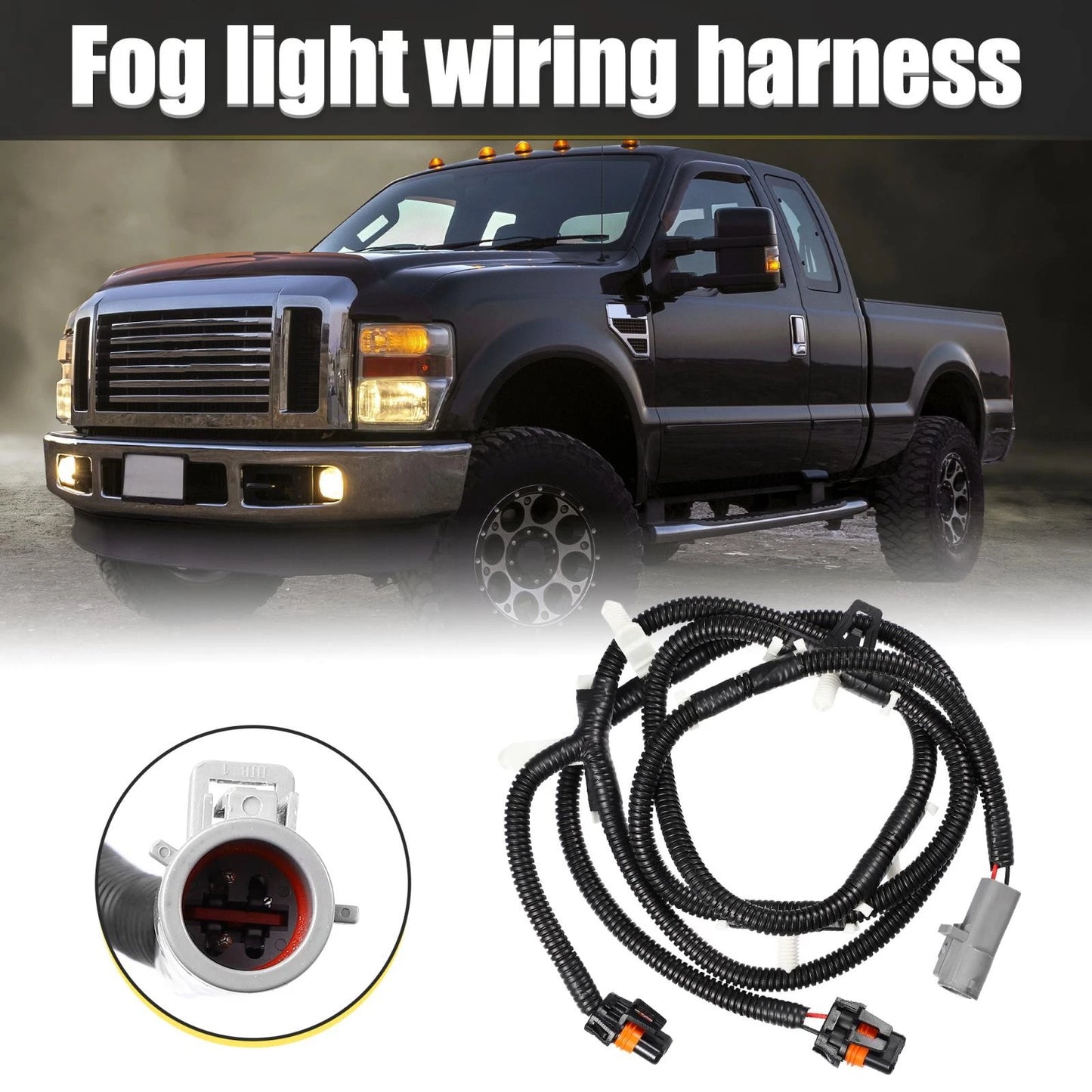 Fog Driving Light Wiring Harness for Ford F250 F350 Super Duty (2005–2007)