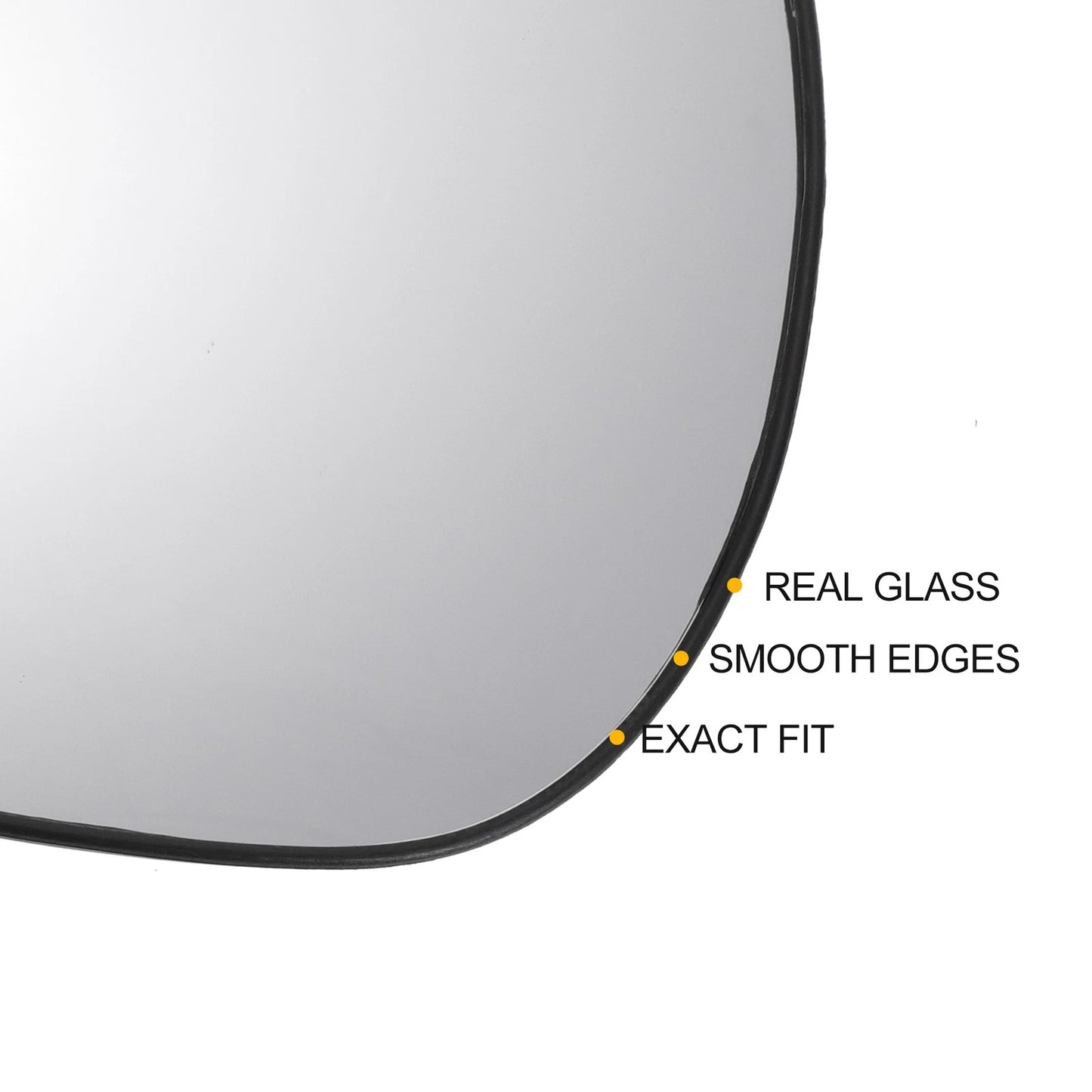 Right Side Heated White Mirror Glass for Toyota Land Cruiser
