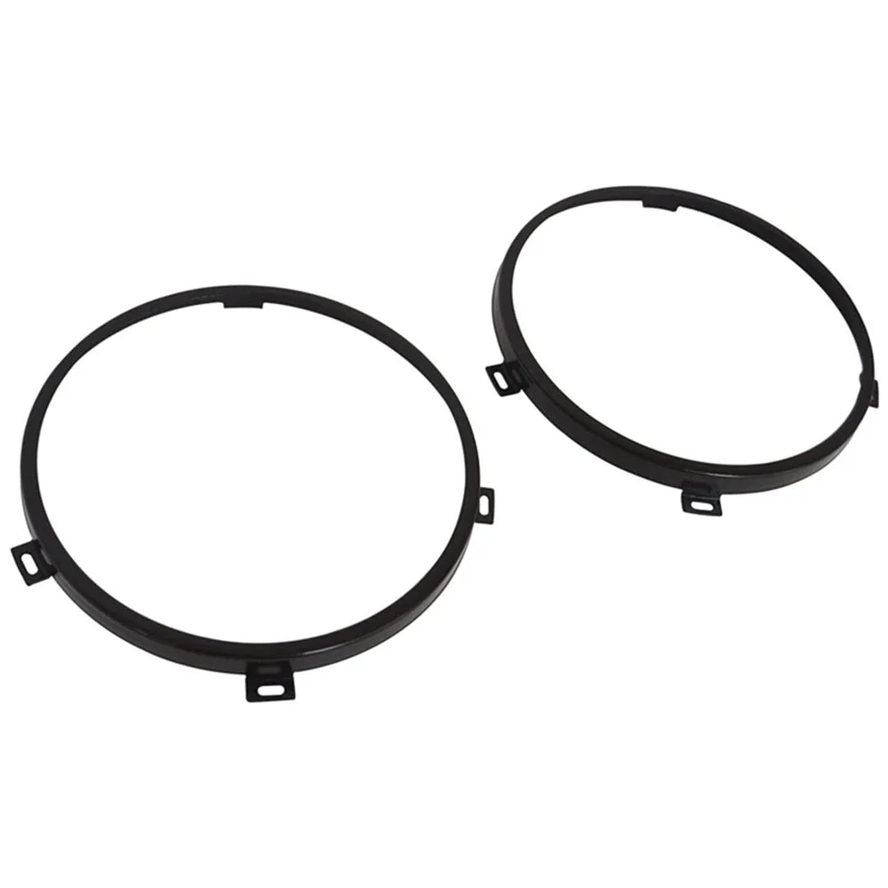 7" Headlight Mount Bracket Ring Black for Jeep Wrangler JK (2007-2018)