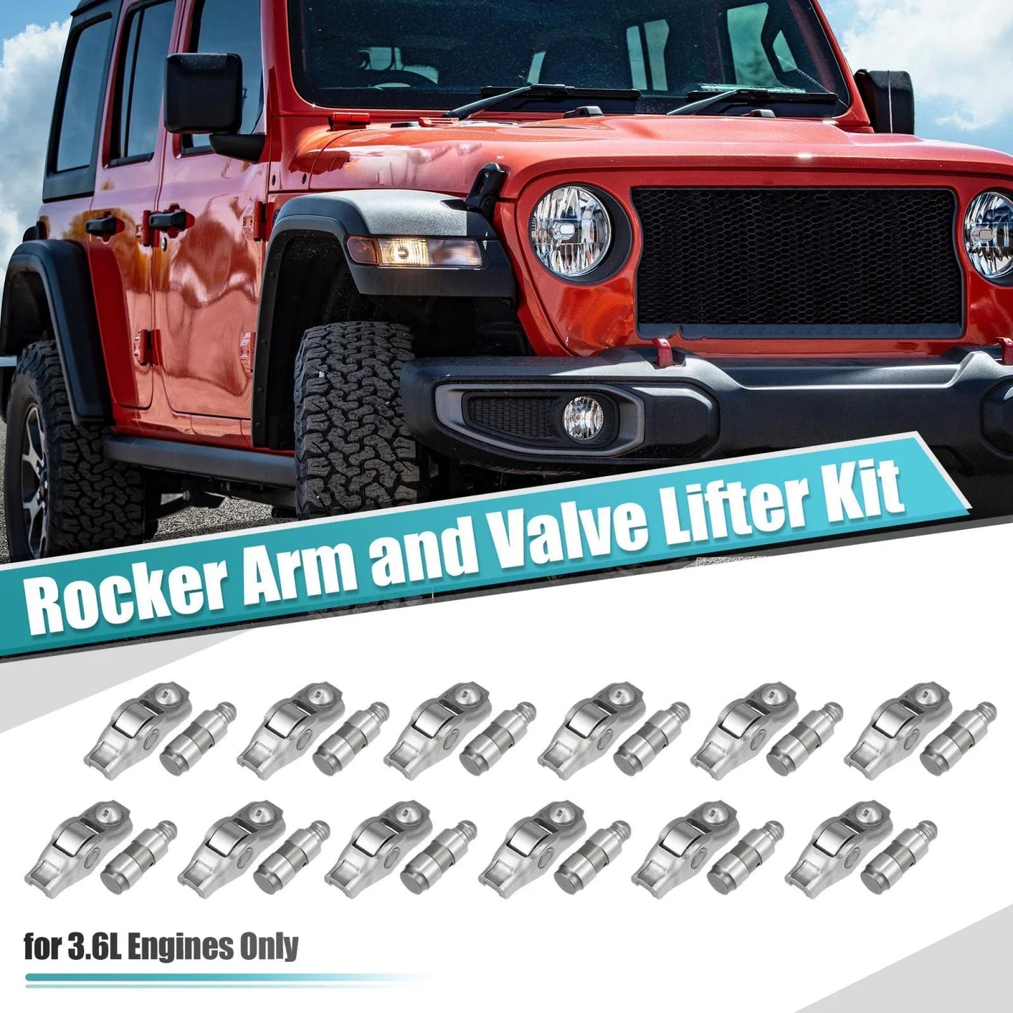 Rocker Arm & Valve Lifter Kit 12 x Pcs for Chrysler 200, 300 & Dodge Charger