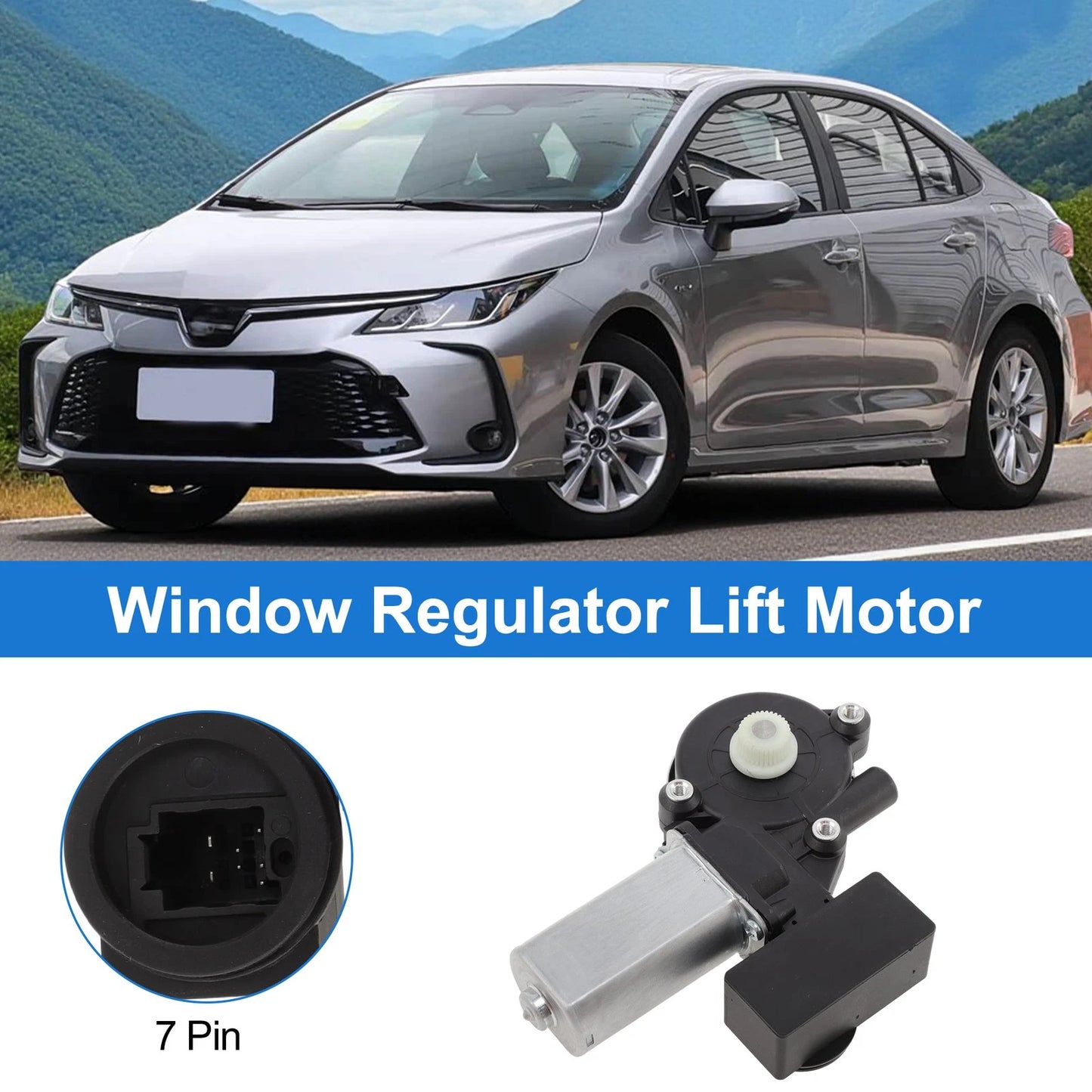 Left Rear Power Window Regulator Lift Motor for Toyota Corolla (2019–2025) 8572002710