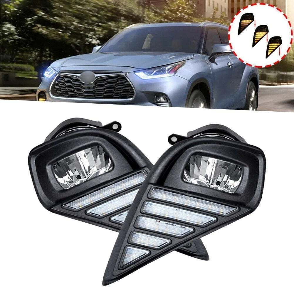 Daytime Running Lights Turn Signal Fog Light Bezel for Toyota Tacoma (2016–2023)