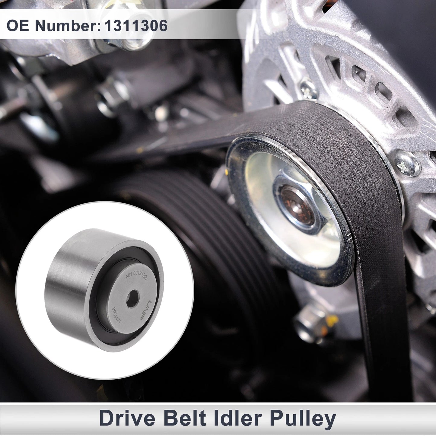 Drive Belt Idler Pulley for Jaguar F-Pace (2015–2024) No. 1311306