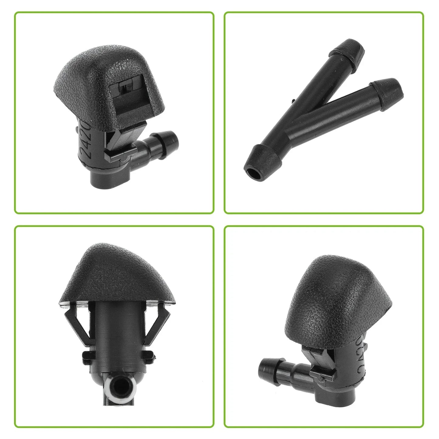 Windshield Washer Nozzle & Hose Connector for Honda (2011-2017)