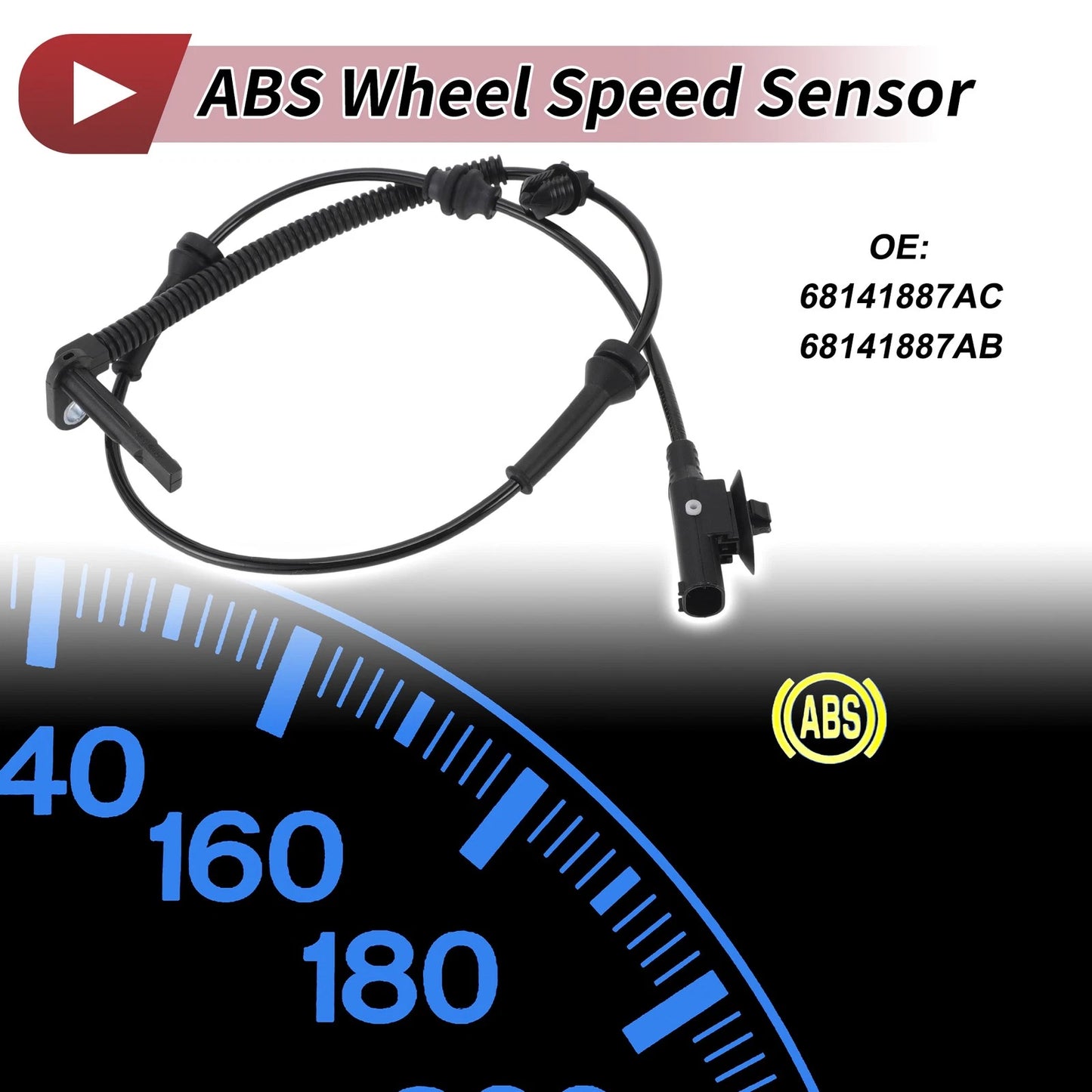 ABS Wheel Speed Sensor No. 68141887AC for Jeep Cherokee (2014–2020)