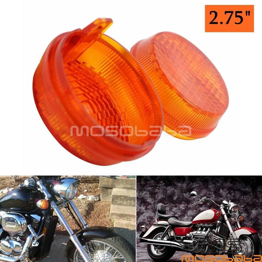 Bullet Turn Signal Lenses Covers for Honda VTX 1300 1800 (2003-2008)