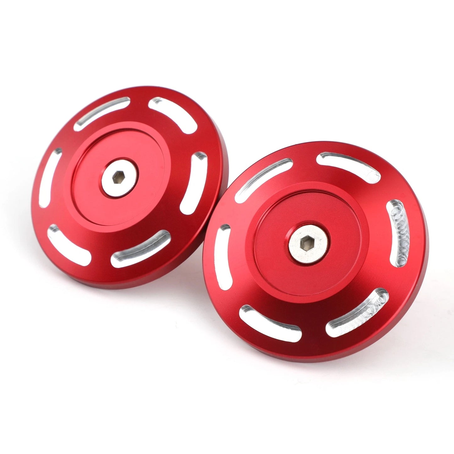 Pair Red Hole Frame Cap for BMW S 1000 XR (2015–2018)