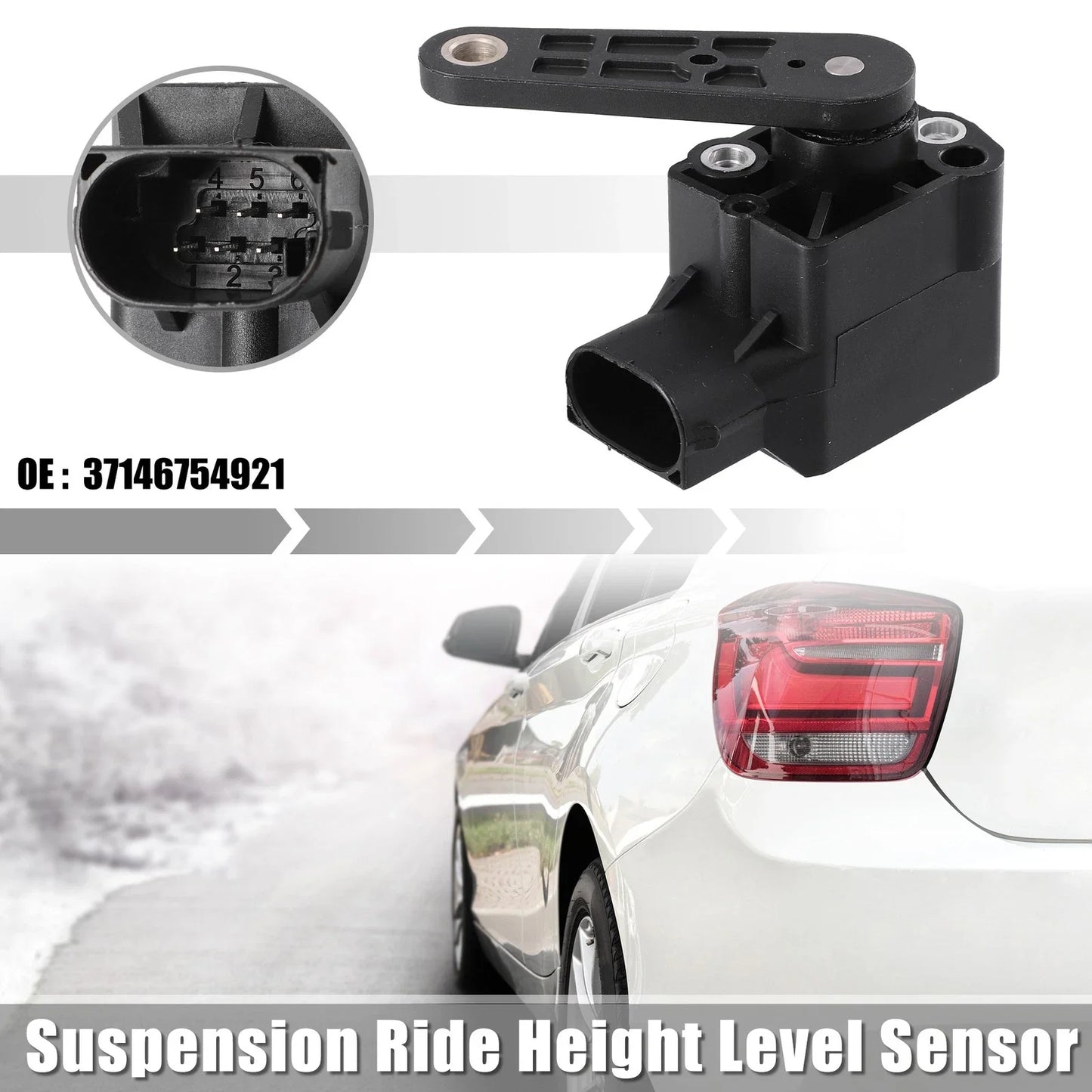 Rear Left Air Suspension Ride Height Level Sensor for BMW X5 3.0i