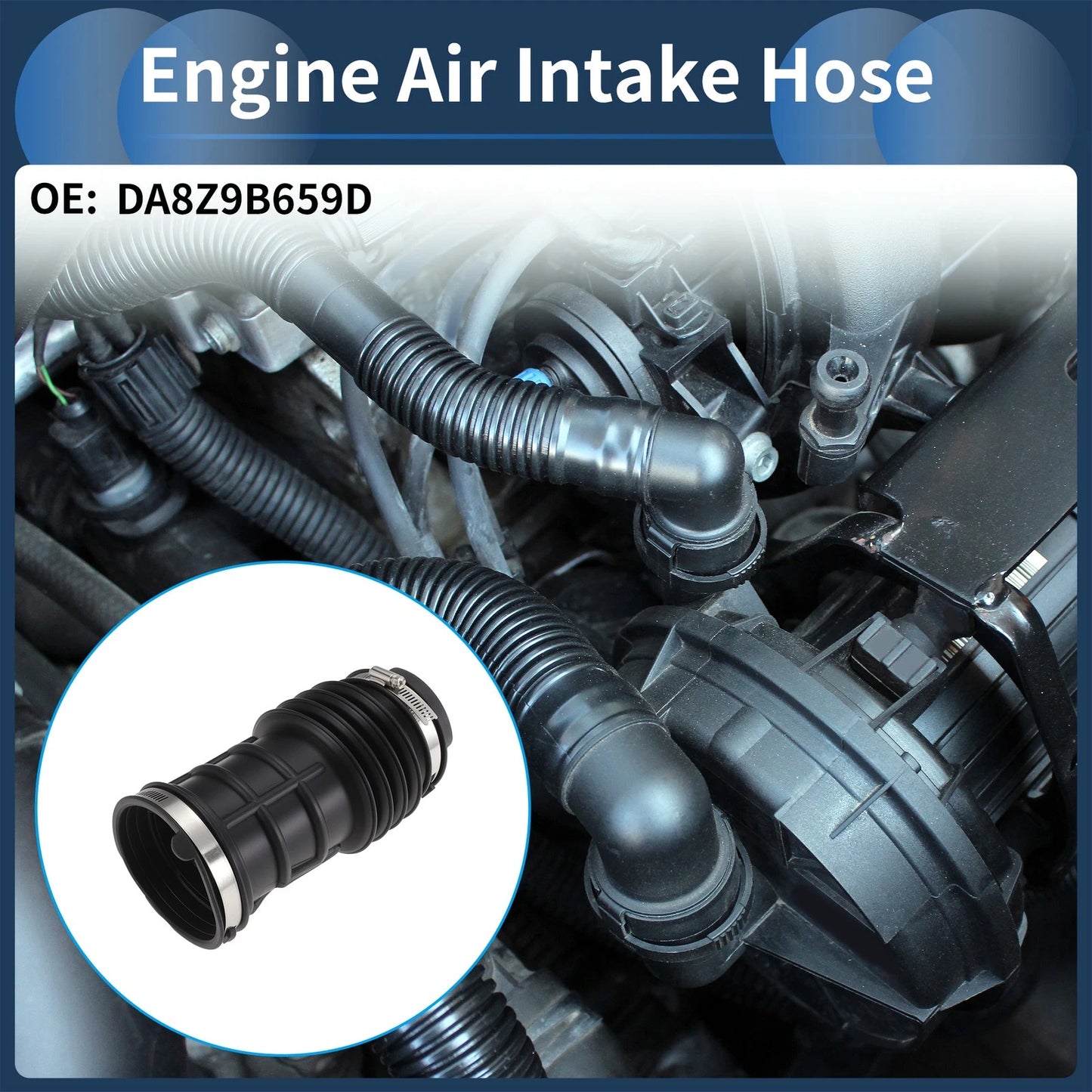Set of 1 Engine Air Intake Hose for Ford Explorer (2013–2019) No.DA8Z9B659D
