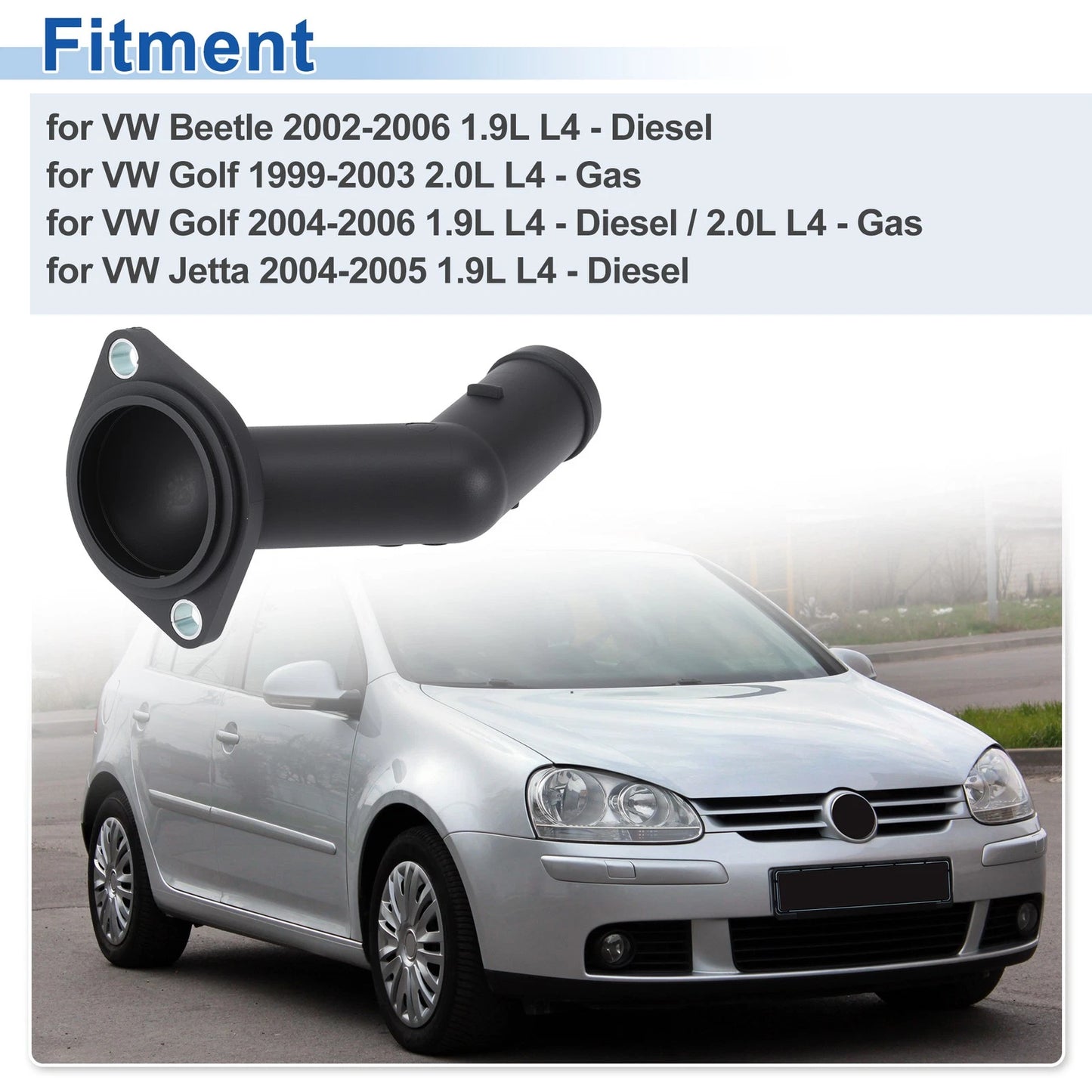 Thermostat Housing 902-961 for VW Beetle, Golf, Jetta (1999–2006)