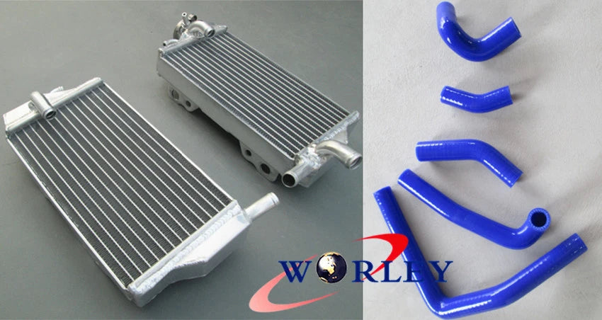Aluminum Radiator & Hose Kit for Honda CR250R (2002–2004) Blue