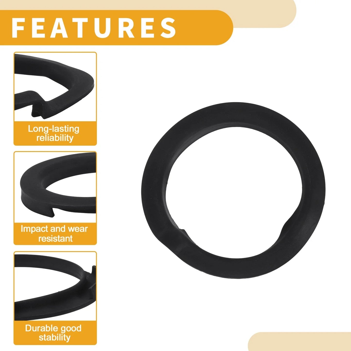 Rubber Upper Coil Spring Insulators 1 pc for BMW 528i (1997-2010)