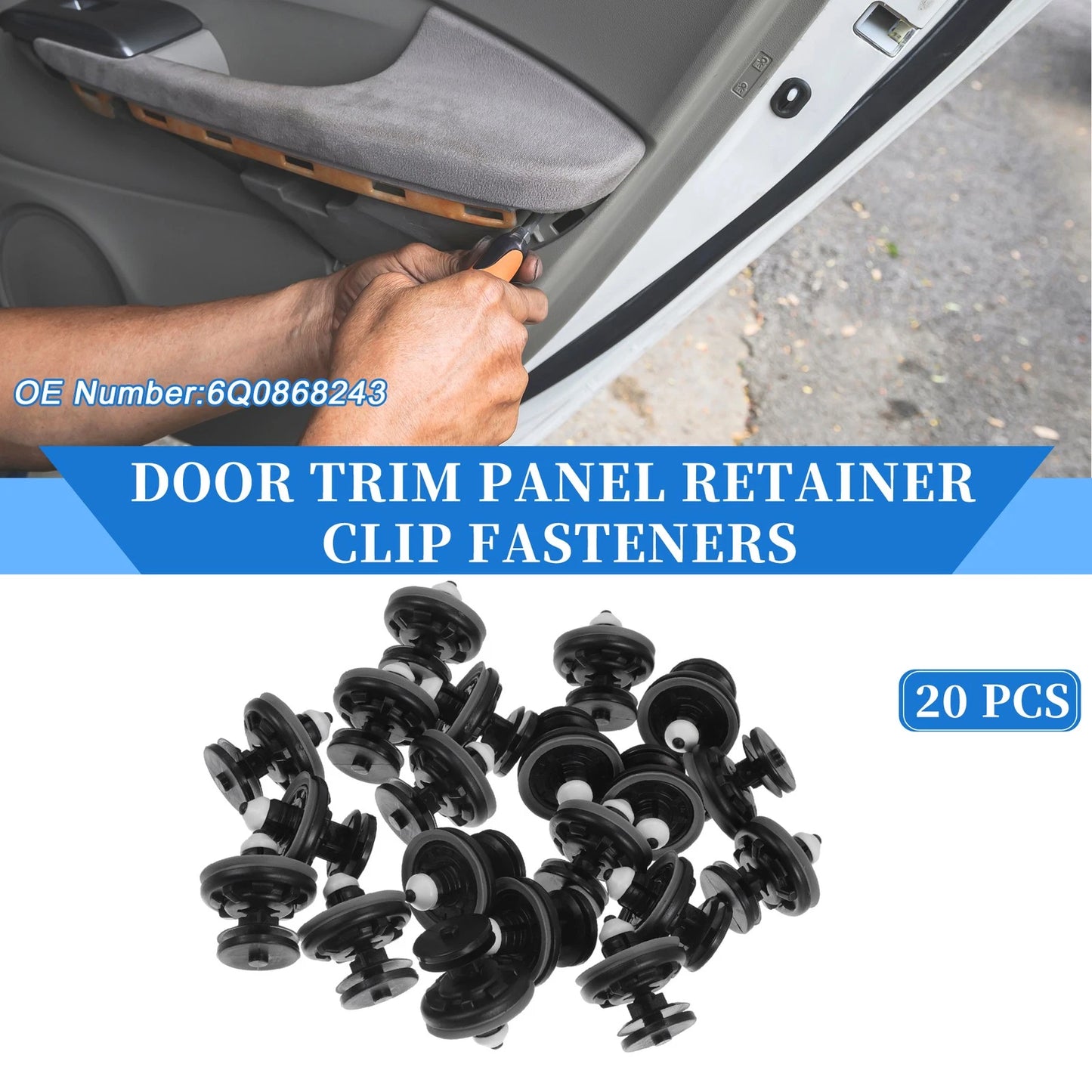 20 Pcs Door Panel Trim Retainer Clip for Audi TT Quattro (2008–2015)