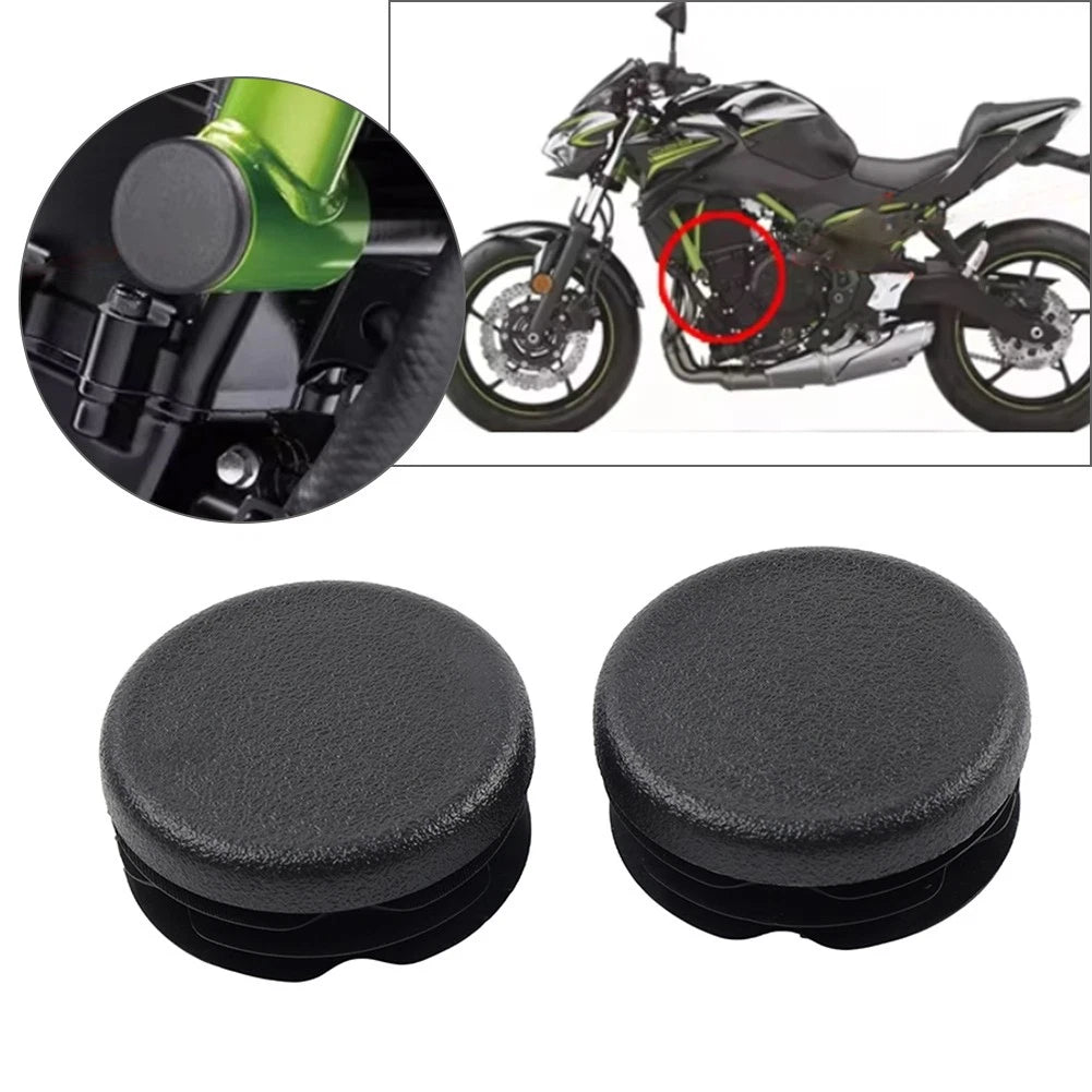 2X Frame Hole Cover Caps for Kawasaki Z650 Ninja650 (2017–2022)