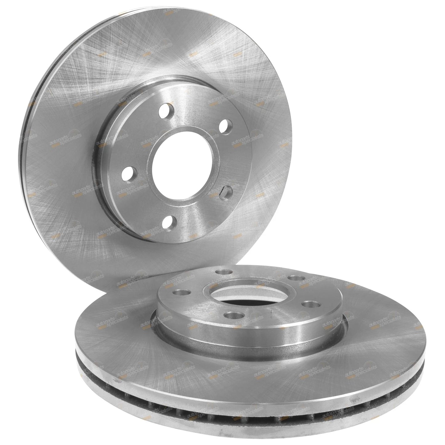 2 Front Disc Brake Rotors for Volvo V50 (2004–2015)