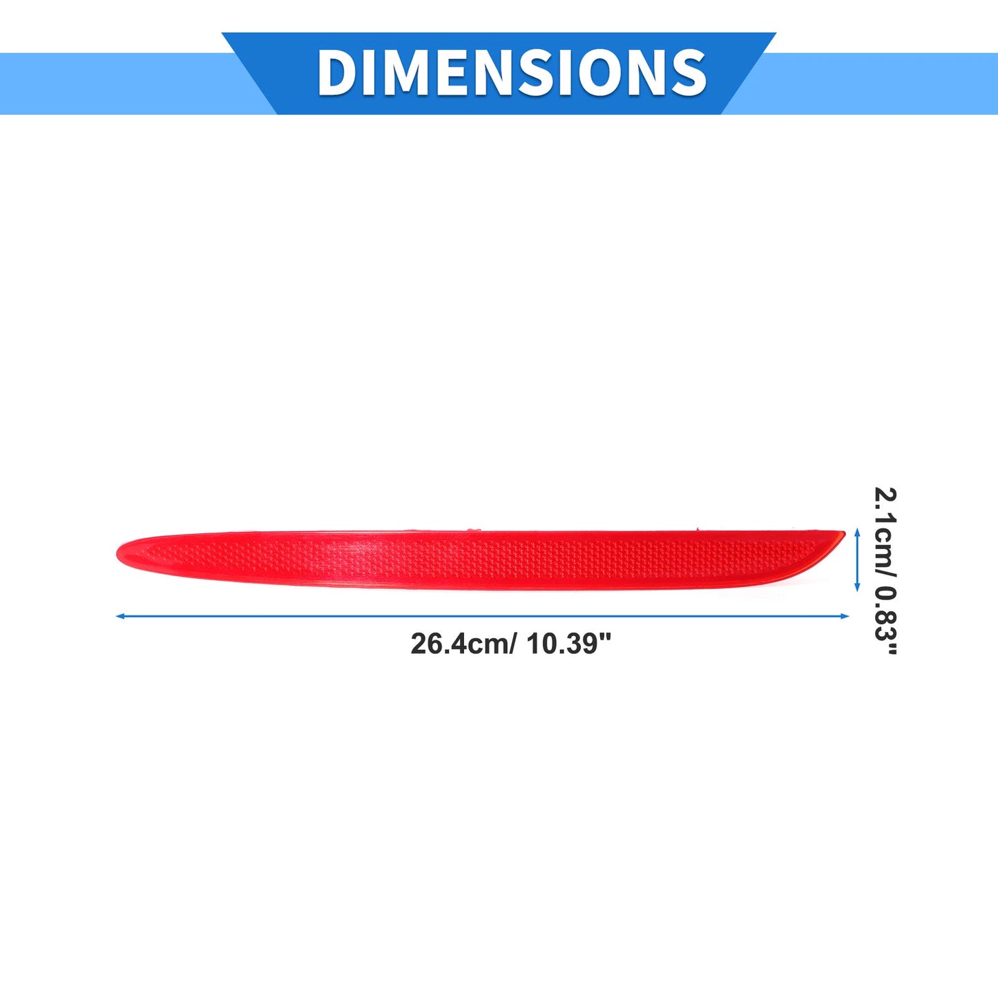 Rear Left Bumper Reflector No. 2178200174 for Mercedes-Benz CLA 250 (2014–2019)