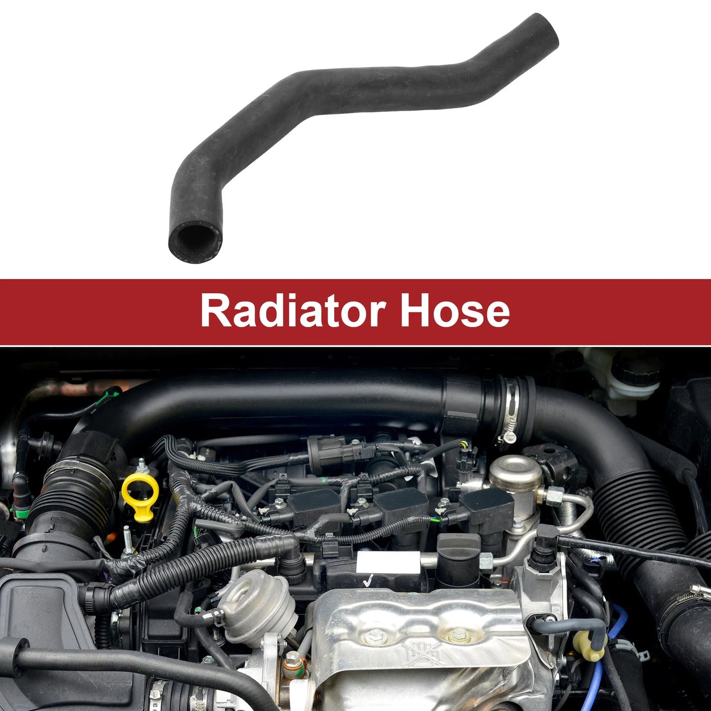 Radiator Hose for Toyota FJ Cruiser 4.0L (2007–2014) No. 16572-31170 Rubber
