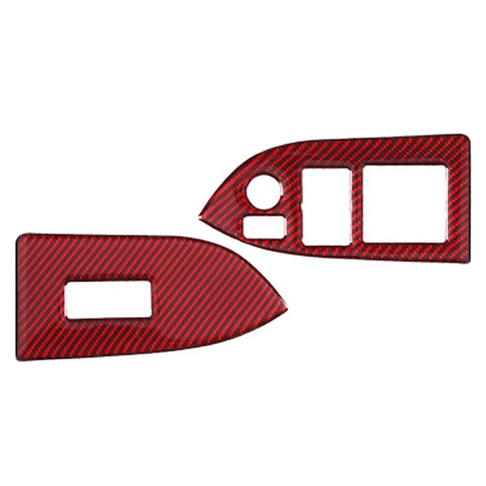 Red Interior Window Switch Button Cover Trim for Subaru BRZ, Toyota 86