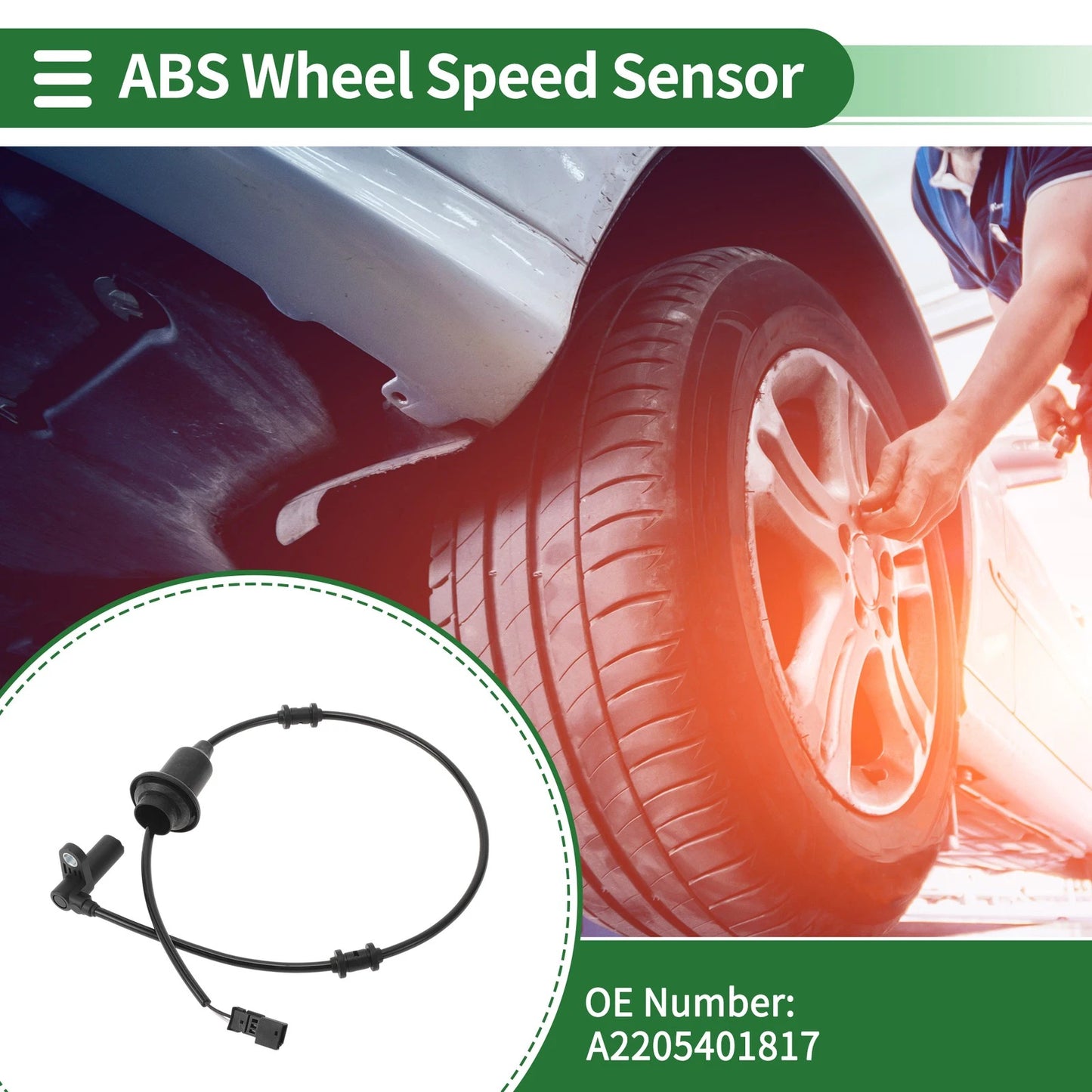 ABS Wheel Speed Sensor for Mercedes-Benz CL500 (2000–2005) No.A2205401817