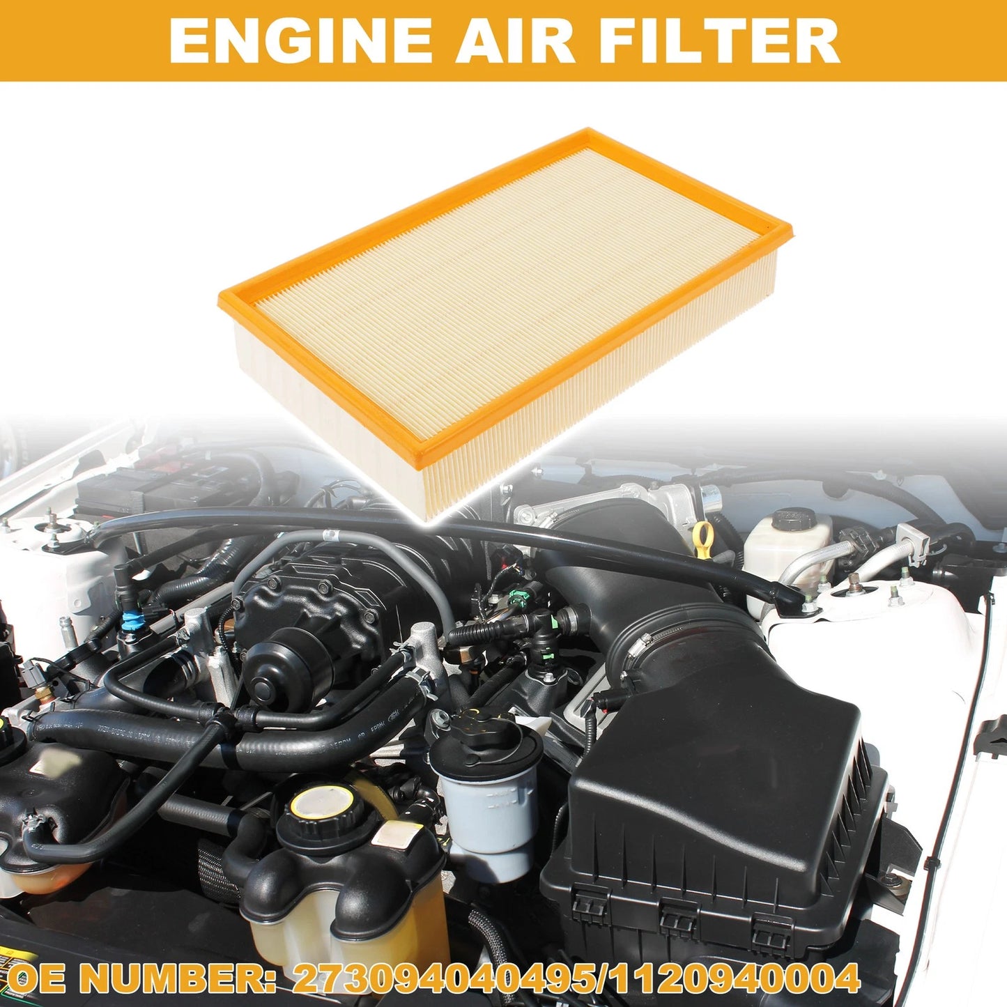 Car Engine Air Filter No. 273094040495 for Mercedes-Benz C300 (2008–2012)