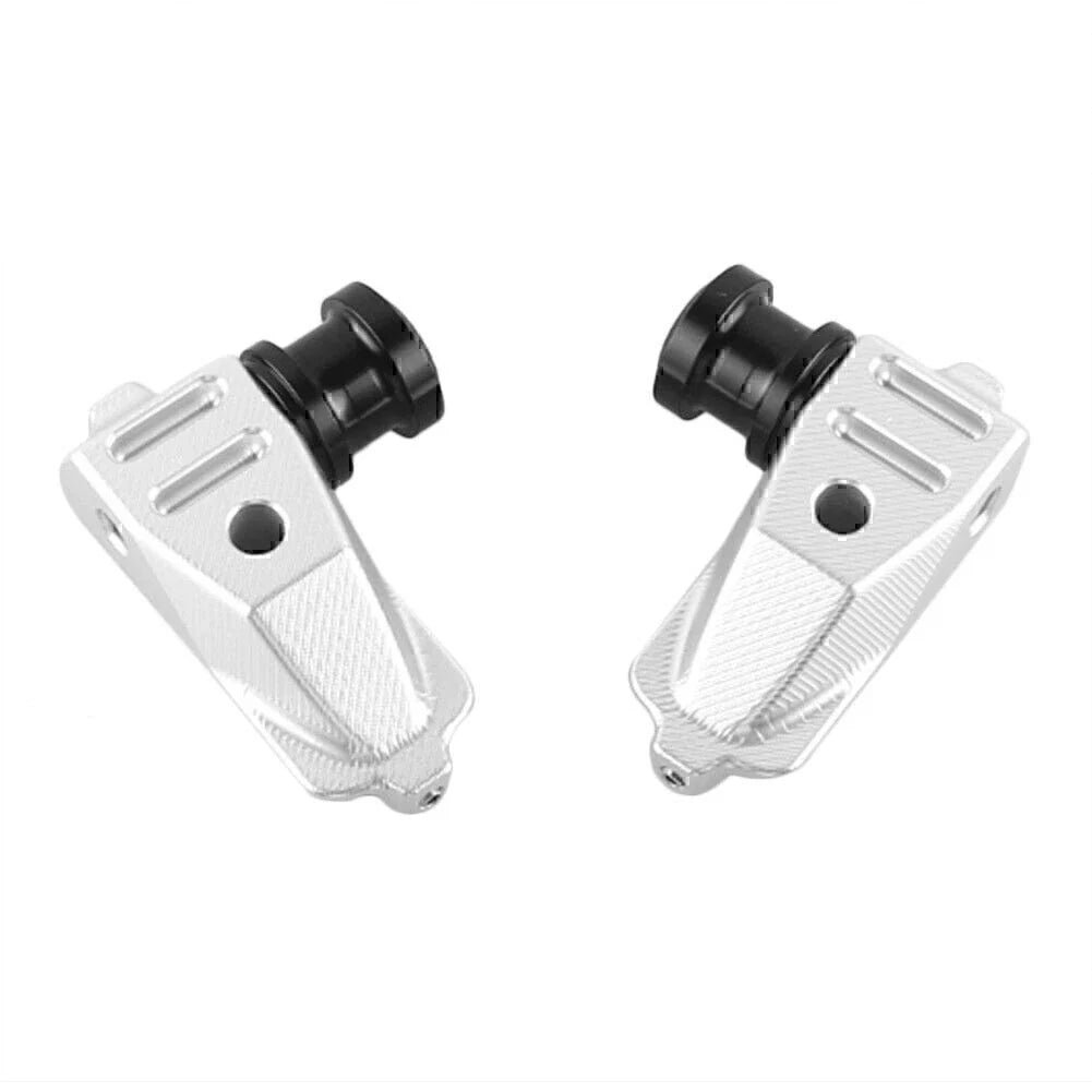 CNC Swingarm Spool Adapters Mounts Silver for Honda CBR500 (2014-2015)