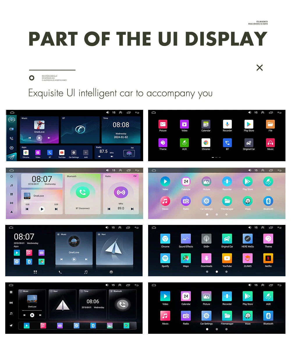 6.8" Jeep Chrysler Dodge Android Car Stereo Radio GPS Head Unit Carplay