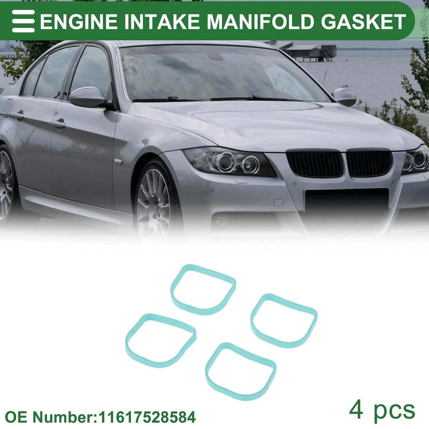 Engine Intake Manifold Gasket for BMW E90 (2004–2008) No. 11617528584