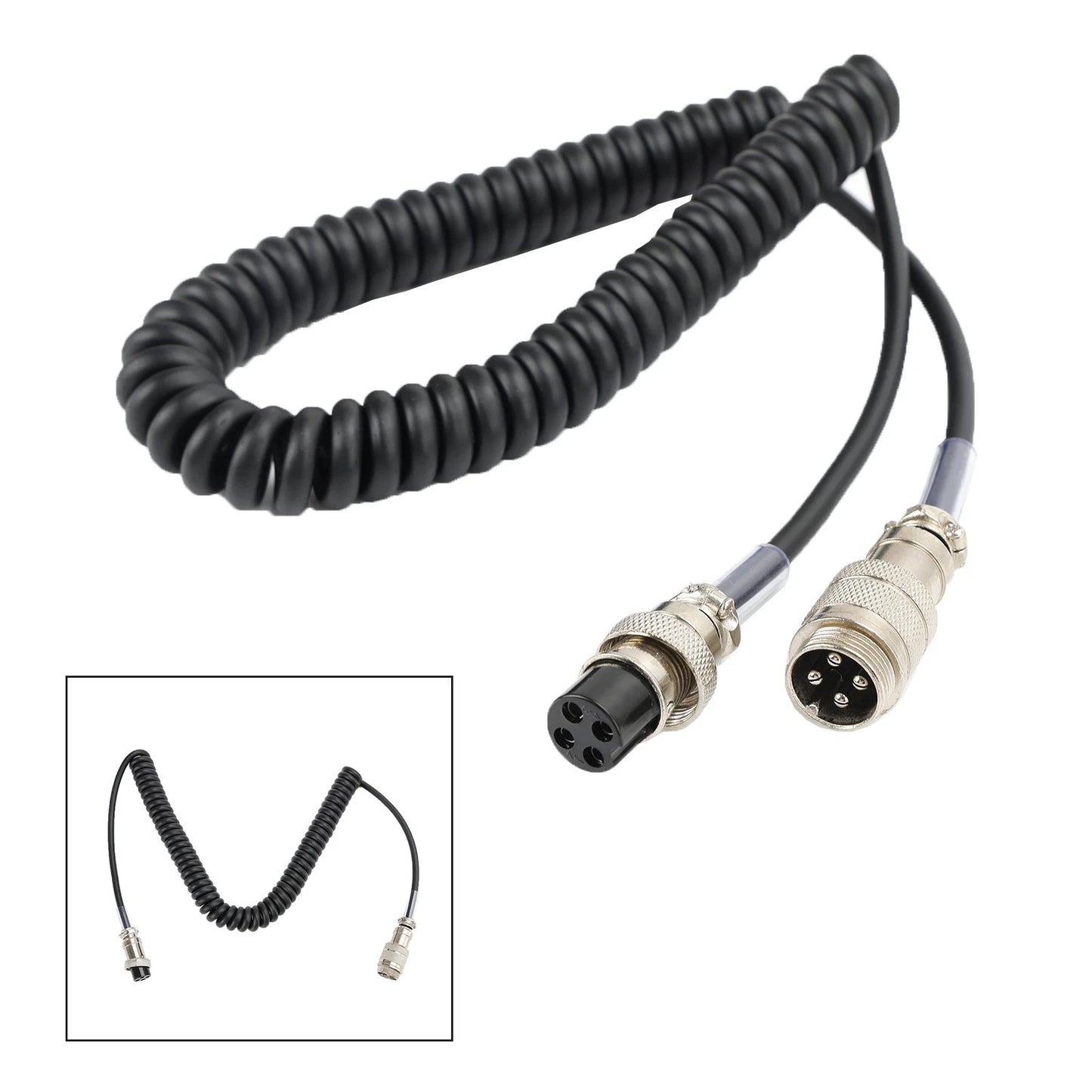 4Pin Handheld Microphone Extension Cable for CB Radio Microphones