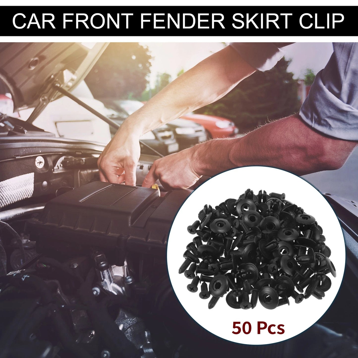 50 Pcs Front Fender Skirt Clip for Kia Soul (2010–2019) & Kia Spectra