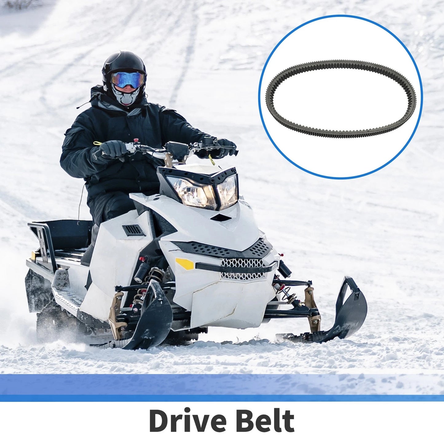 Drive Belt for Arctic Cat Z370 (1999–2007) Wear-Resistant V-Belt