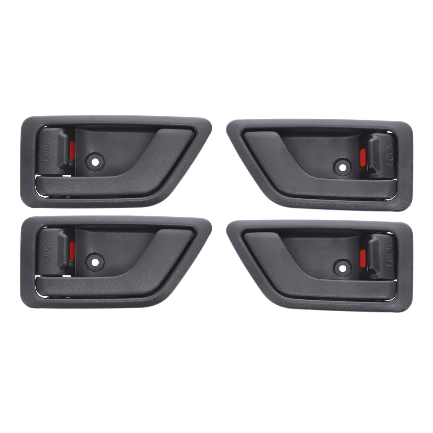 Set of 4 Door Handle Inner for Hyundai Getz (2002–2011) Black