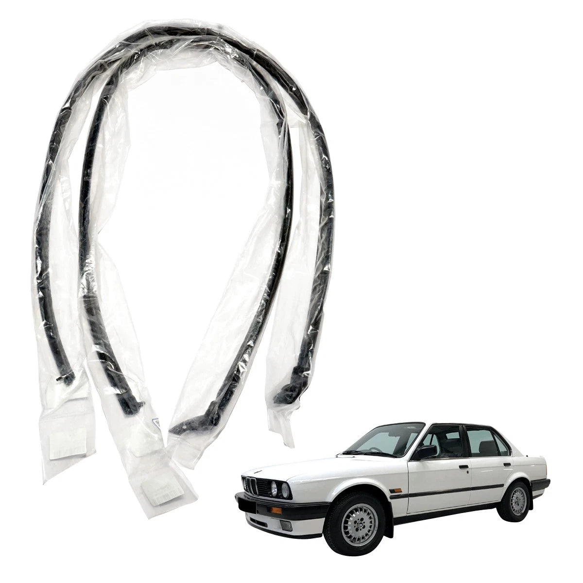 Set of 4 Front Door Weatherstrips for BMW M3 E30 (1984–1991)