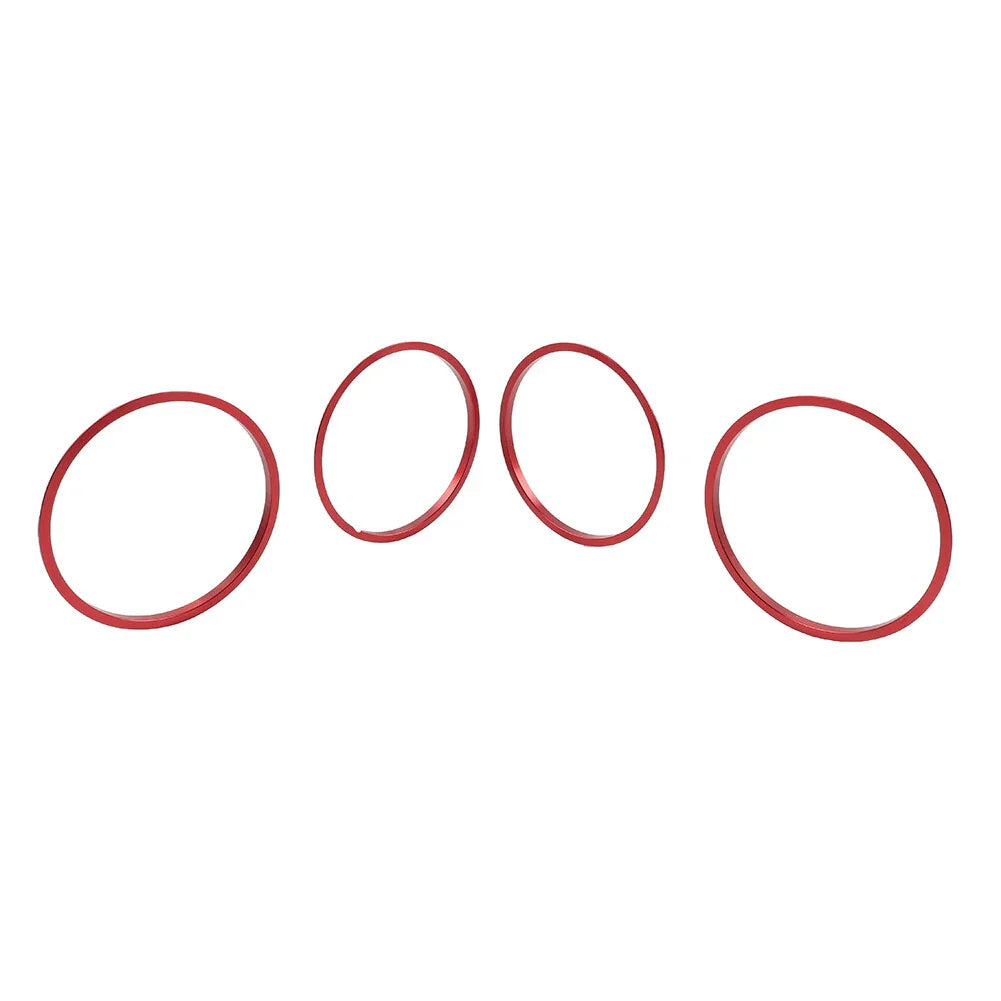 Red AC Outer Vent Trim Covers for Toyota Tacoma (2016-2022)