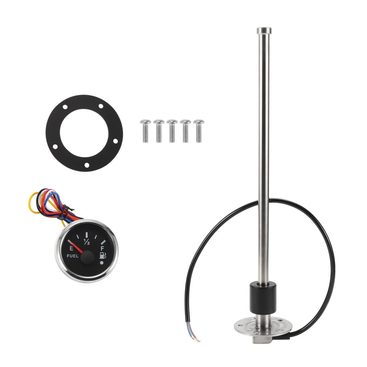Fuel Sending Unit and Gauge Kit 240-33 Ohm for Boat Car Truck (360mm)
