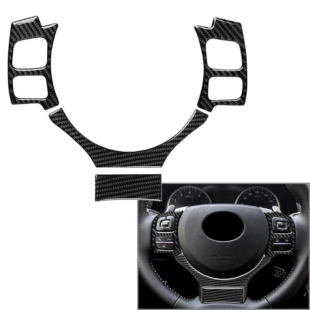 Steering Wheel Cover 4Pcs/Set Carbon Fiber for 200t 300h
