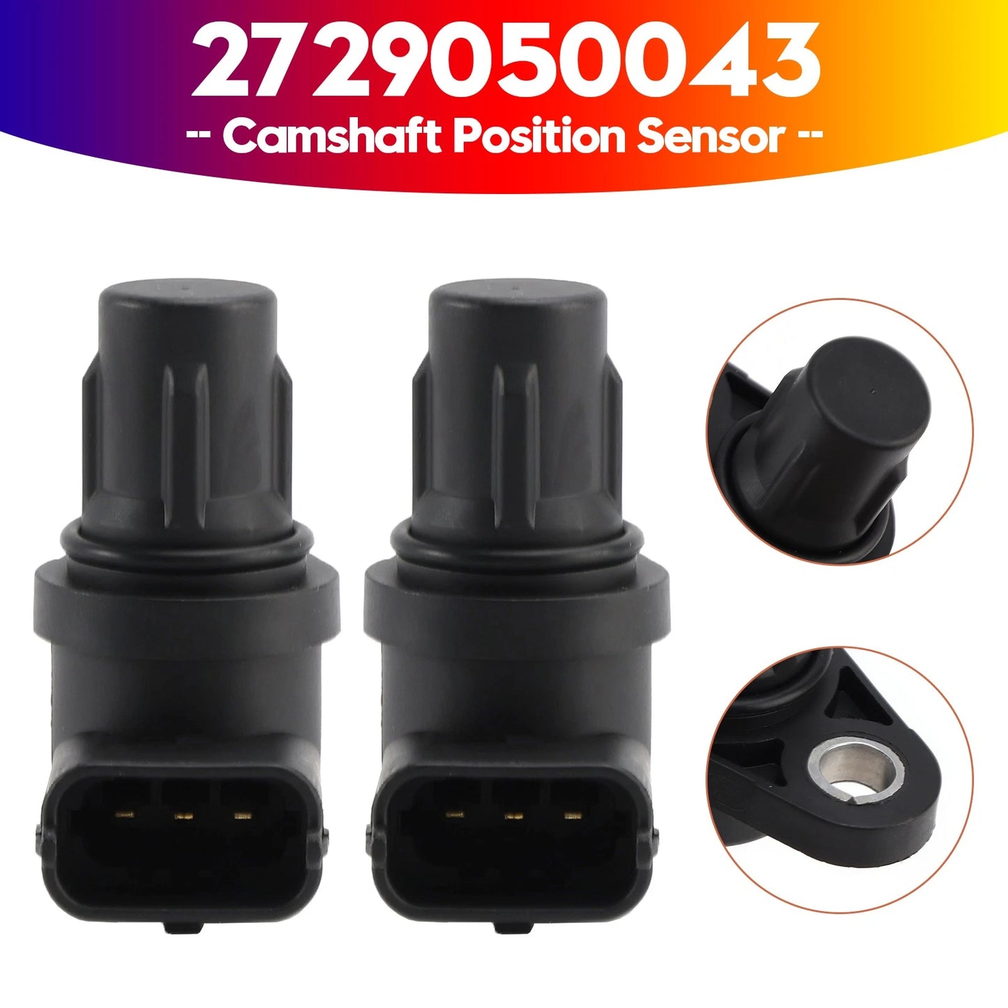 2X Camshaft Position Sensor for Mercedes E Class CL ML G GL (2729050043)
