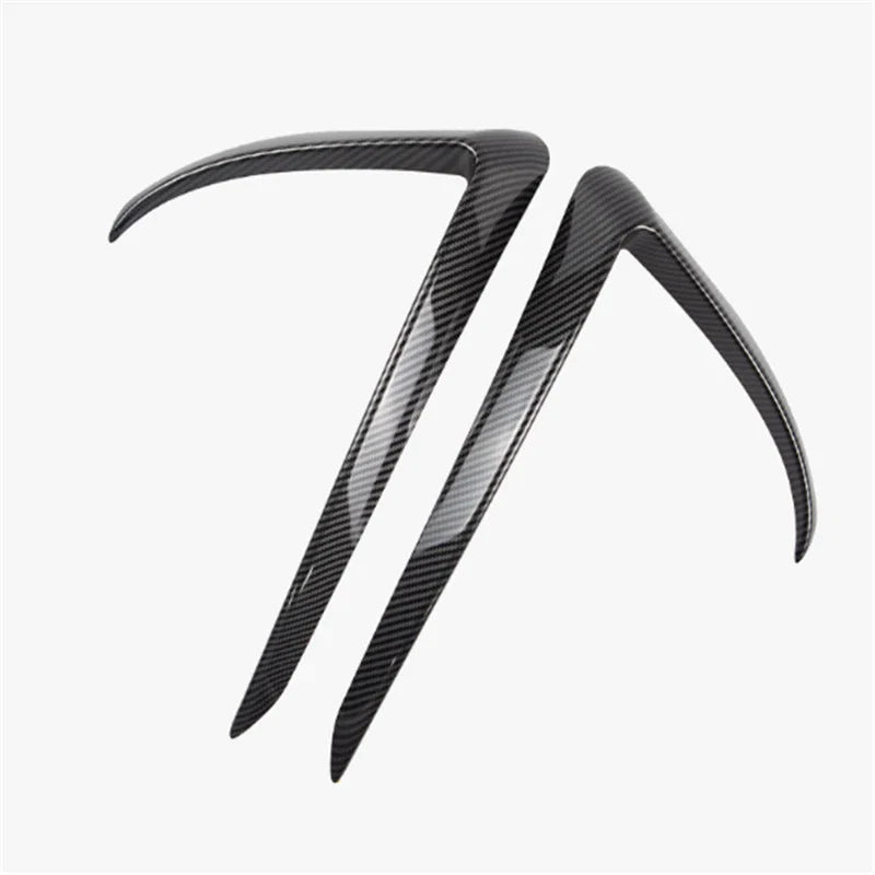 Carbon Fiber Front Fog Light Lamp Eyebrow Cover Trim for Tesla Model 3 (2017–2019)