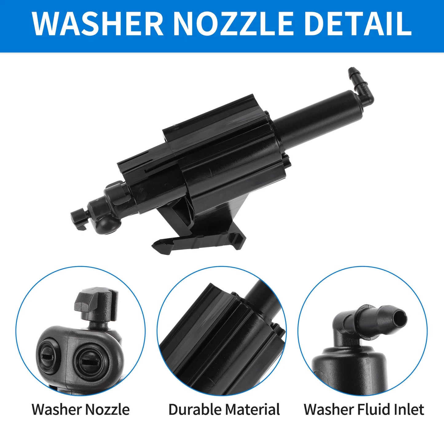 Front Driver Side Headlight Washer Nozzle for Ford Focus (2012–2018) No.BM5113L015AC