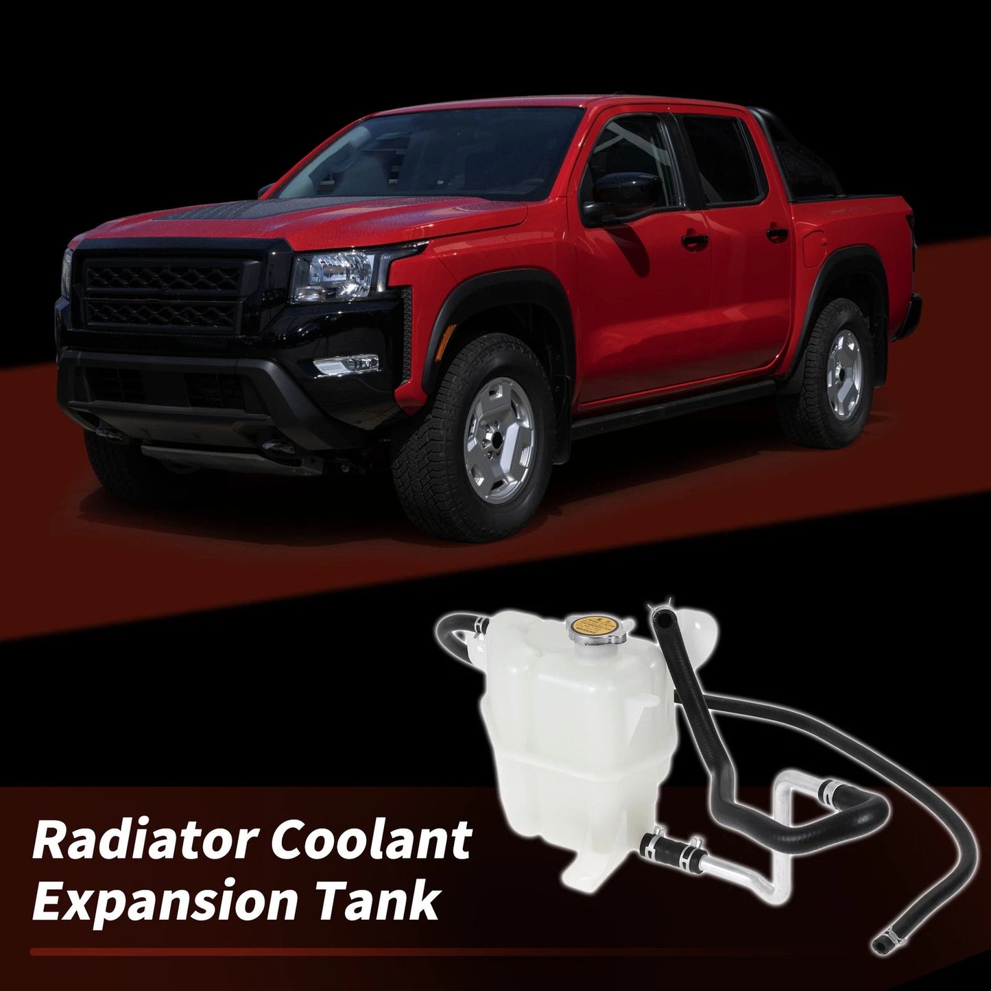 Coolant Expansion Reservoir Tank for Nissan Frontier L4 2.5L/V6 4.0L (No.603629)