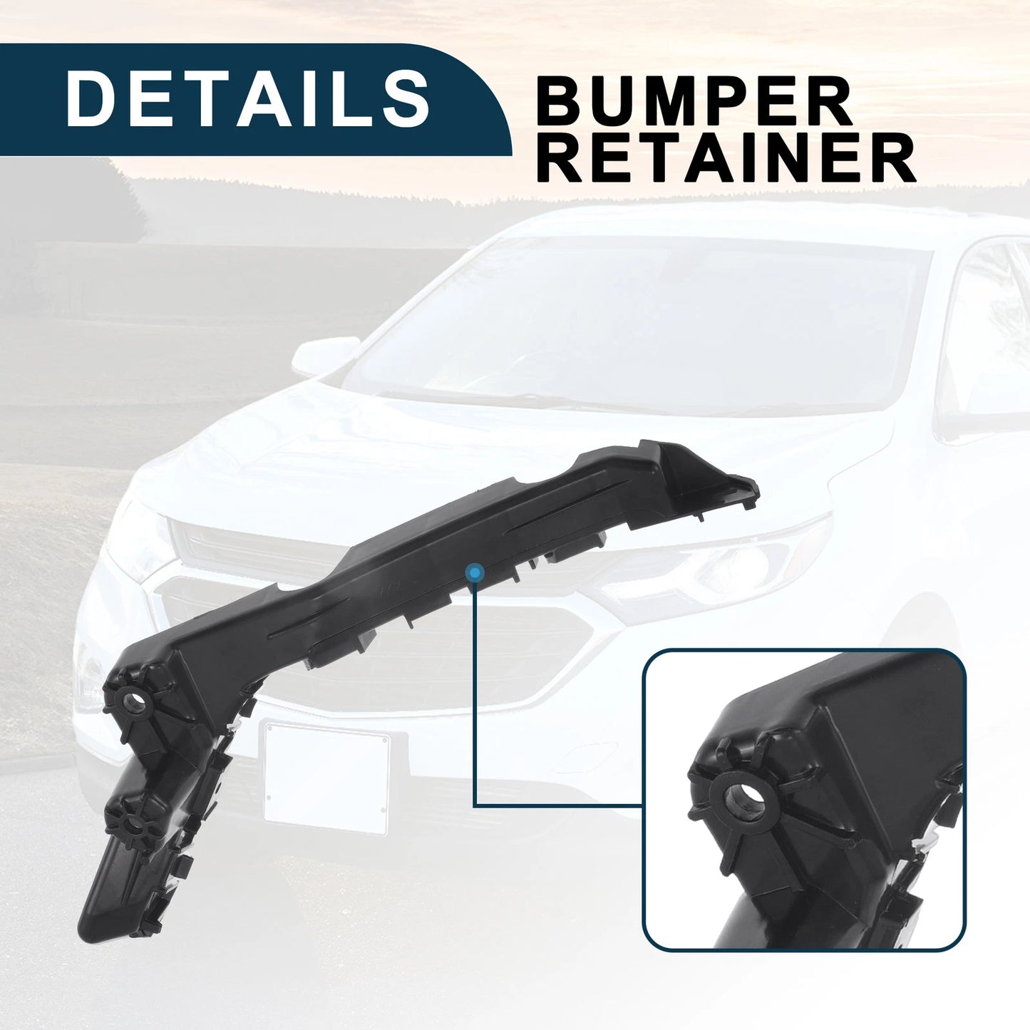 Left Front Bumper Retainer Bracket No.84059892 for Chevy Equinox (2010–2017)