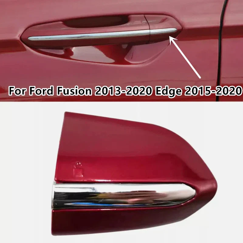 Door Handle Key Cover Cap / Red Front Left for Ford Fusion Edge (2015–2020)