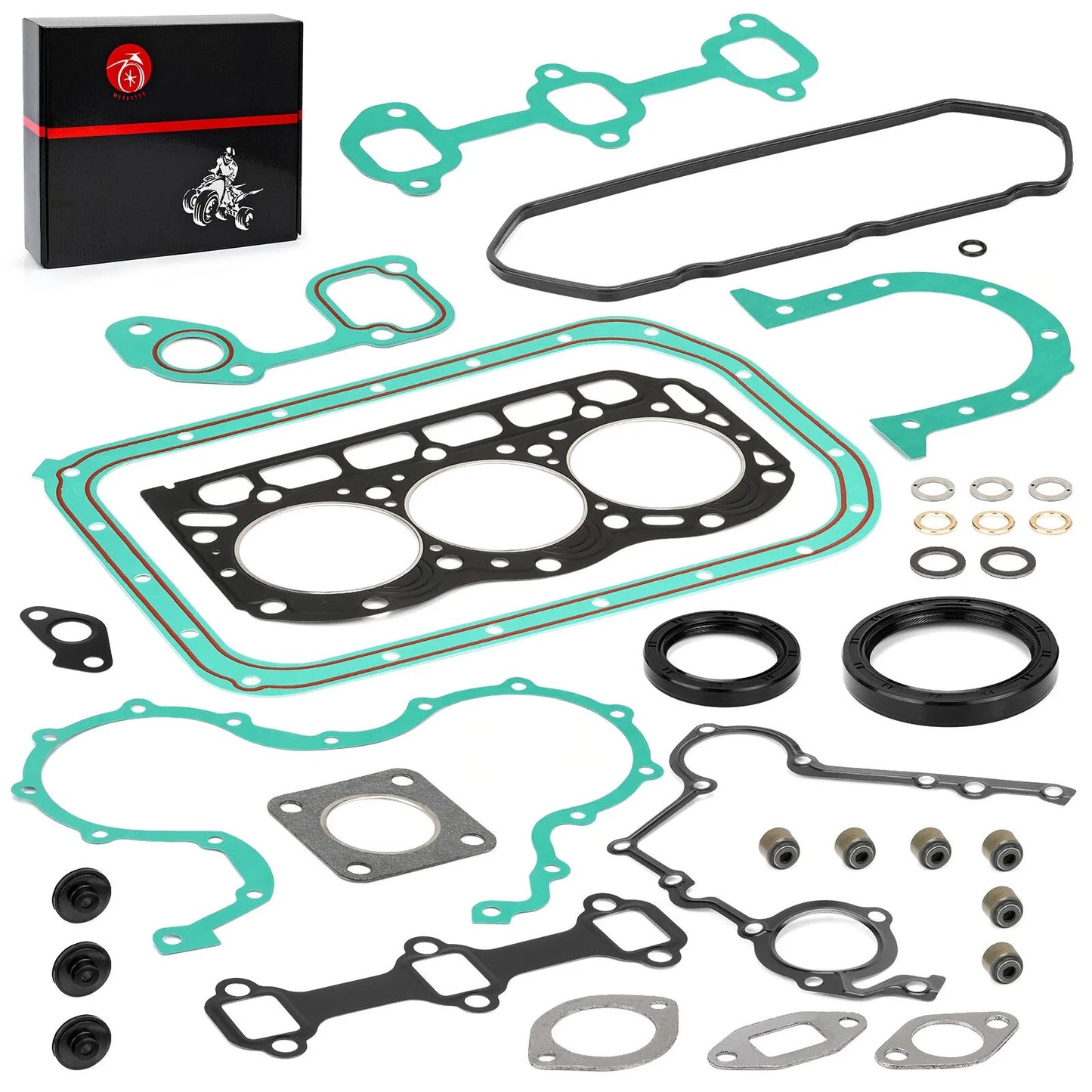 Gaskets Seals Rebuild Kit for Kawasaki Mule 2510 3010 4010 Diesel (2002–2010)