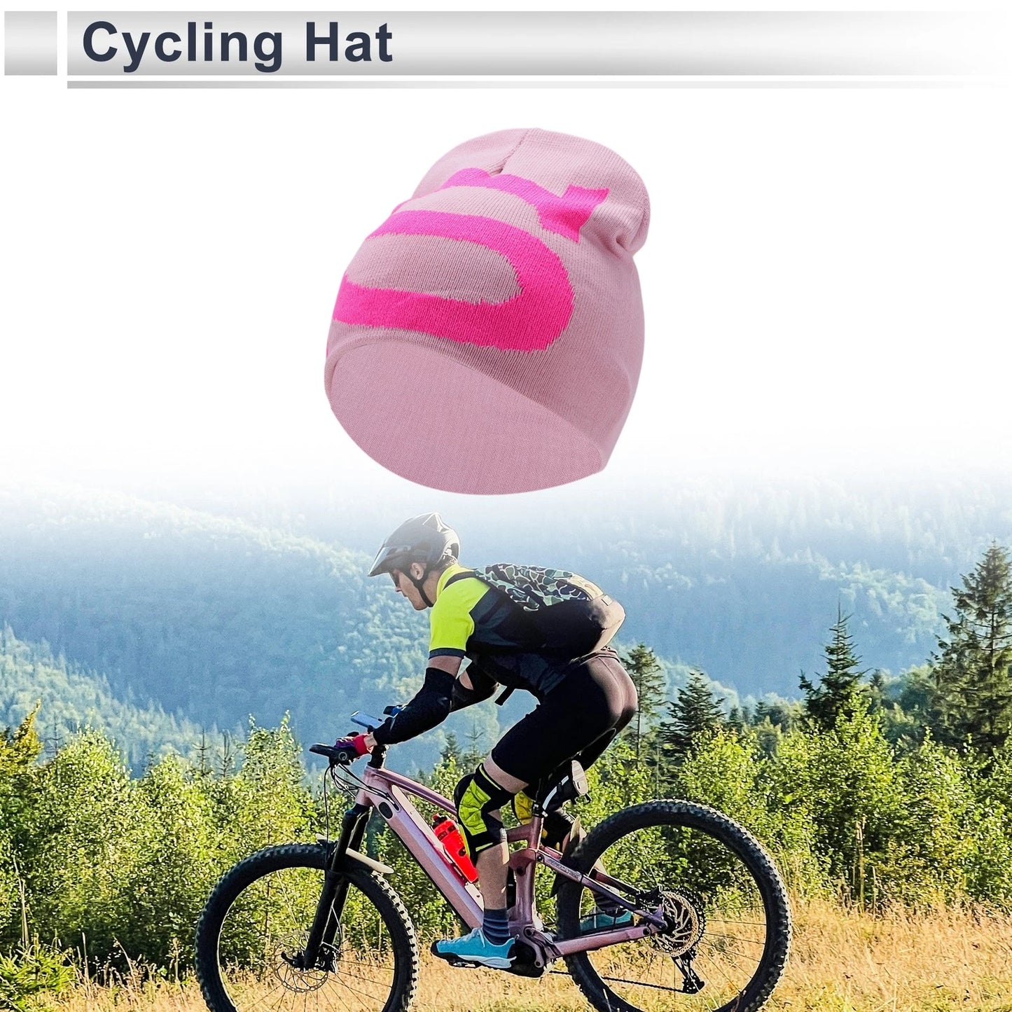 Cycling Hat for Universal Fit (21x21cm) - Light Pink