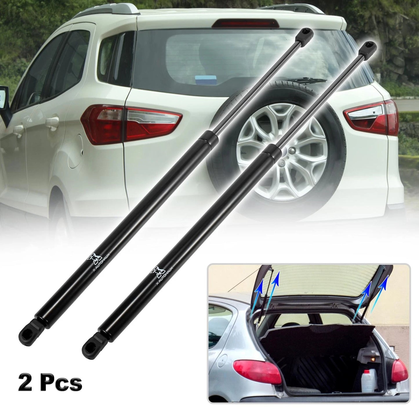 2X Rear Trunk Lift Supports Struts for Ford Edge (2007–2014)