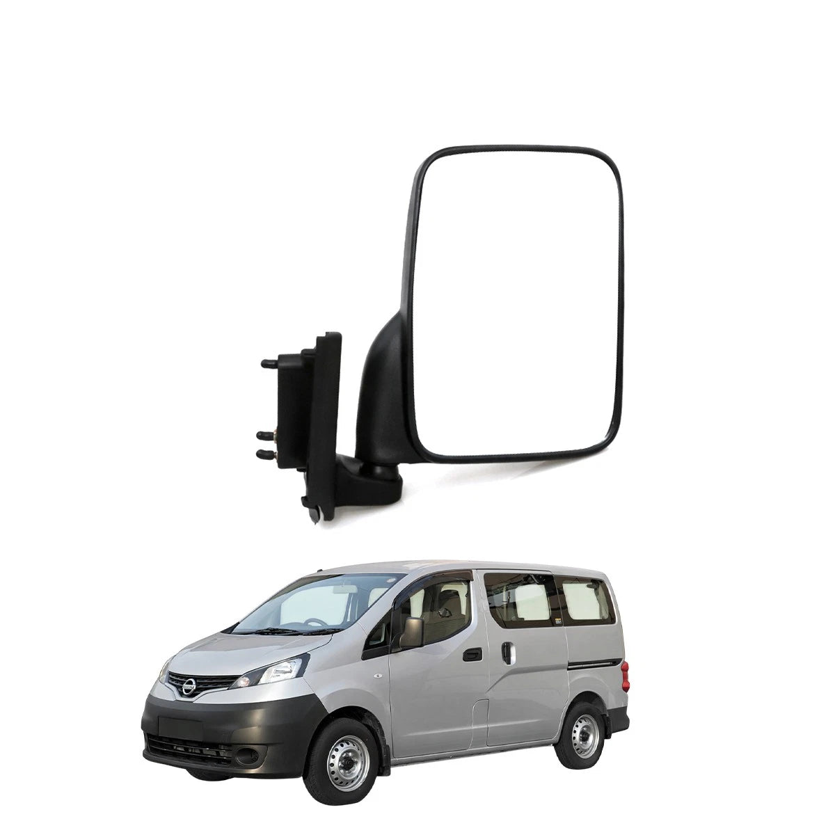 Right Door Wing Mirror for Nissan NV200 (2009–2021) Black