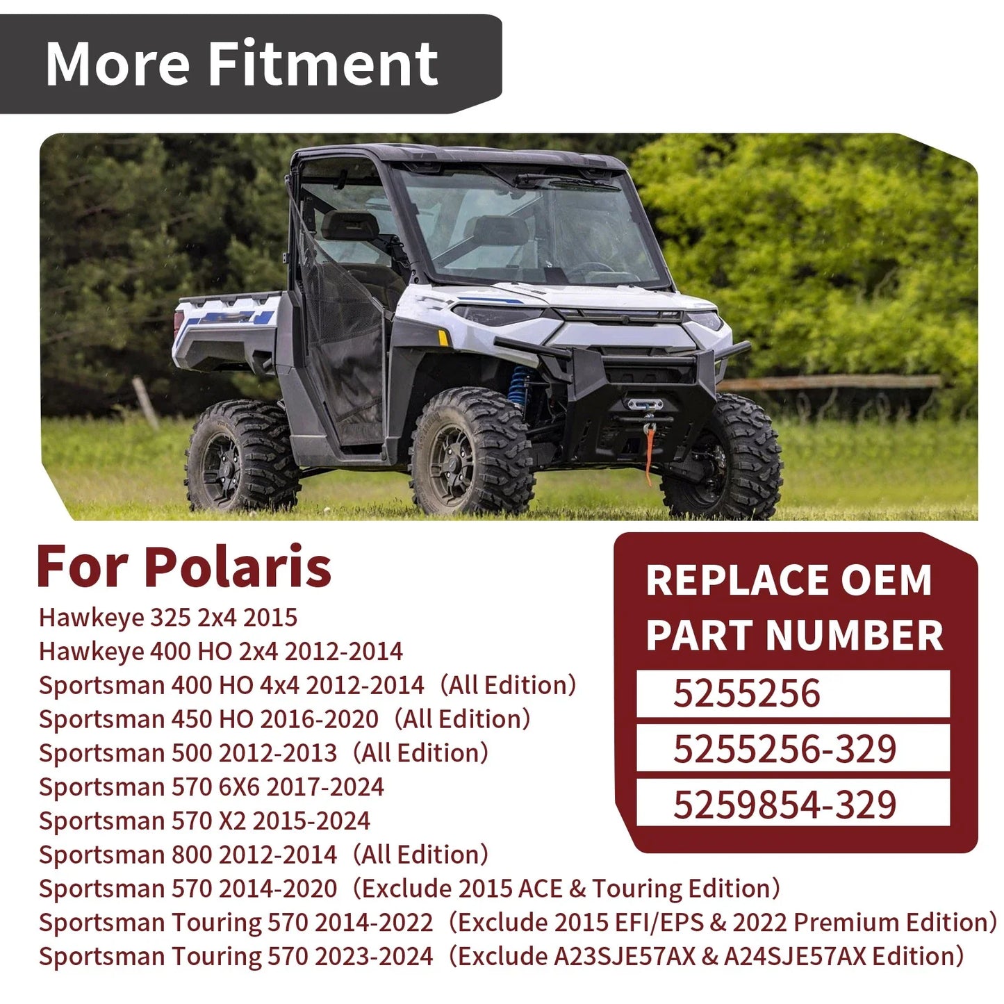 Front Rack Pivot Bracket 2x4 for Polaris Sportsman (2012–2015)