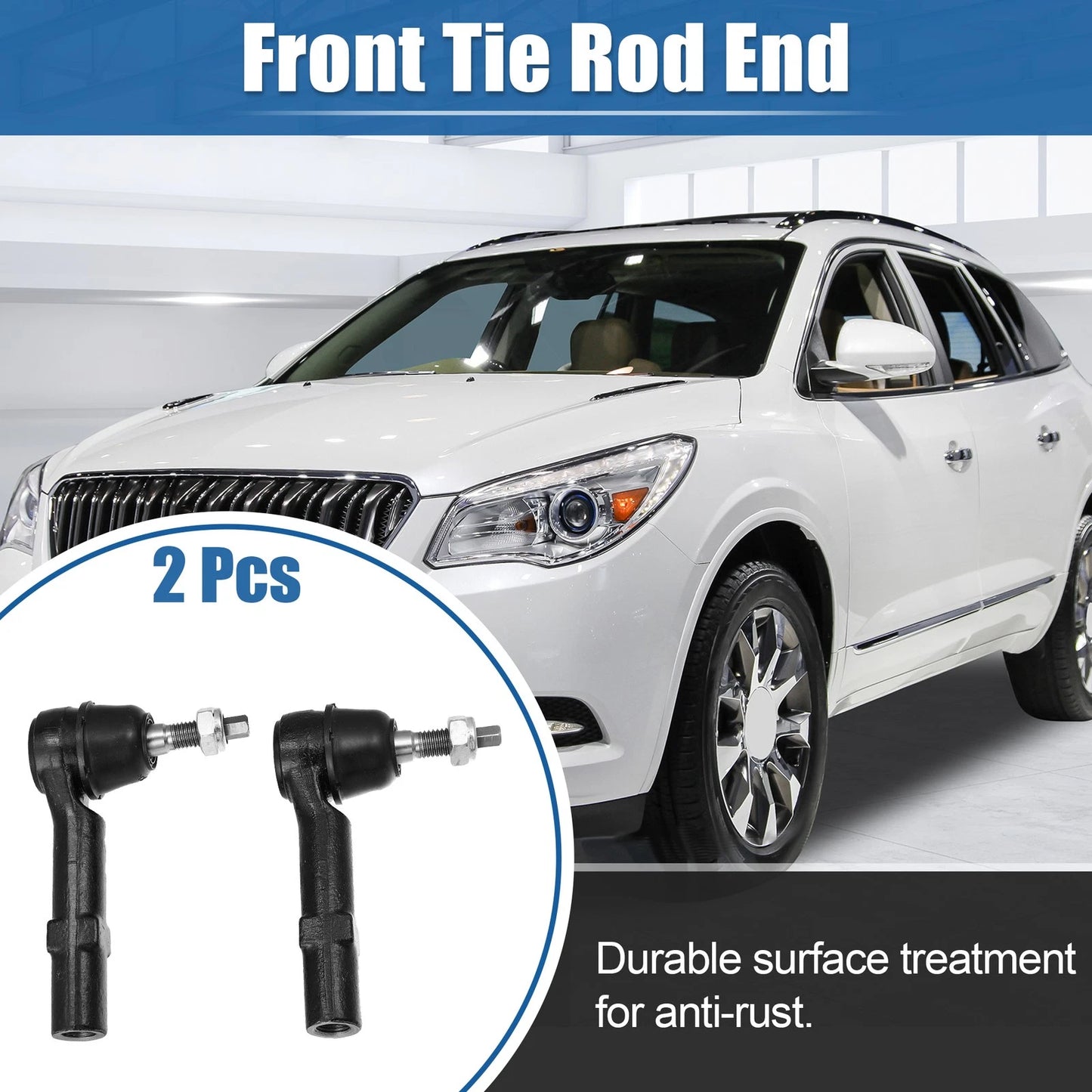 2X Front Links Suspension Steering Tie Rod End ES800286 for Buick Enclave (2008–2017)