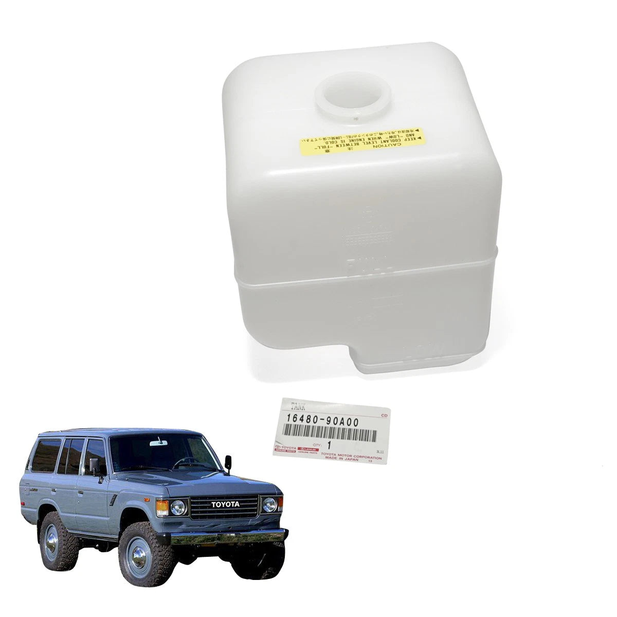 Radiator Reserve Tank for Toyota Land Cruiser J60 BJ61 FJ60 FJ62 HJ60 (1980–1990)
