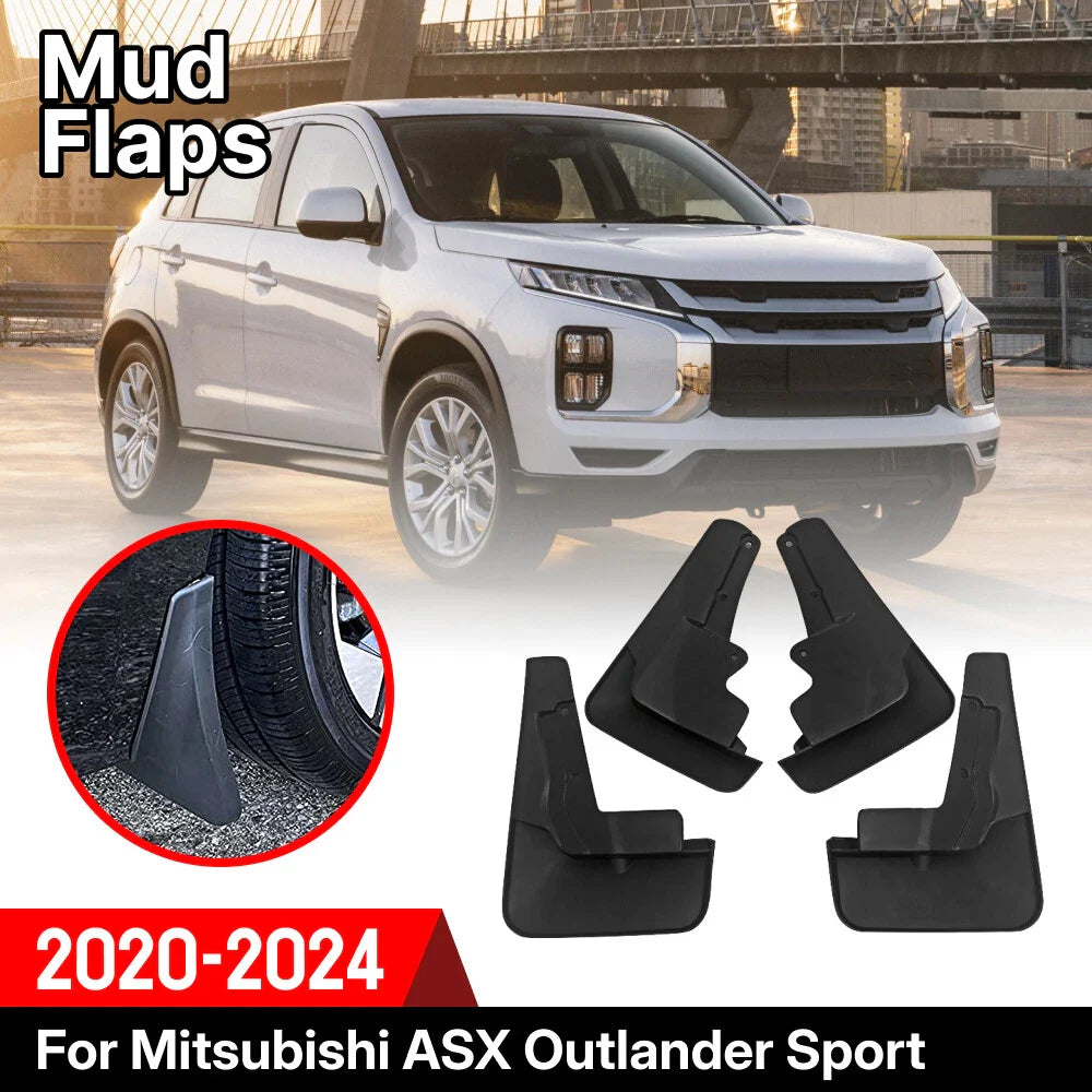 Mud Flap Splash Guard Mudguard Fender Set for Mitsubishi Outlander Sport (2020–2024)